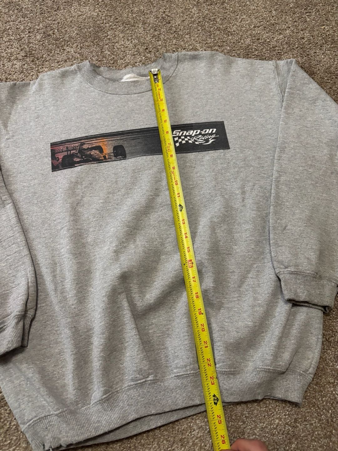 1990s Early 2000s Snap-On Racing Sweatshirt Crewneck Gray Vintage Formula 1 3