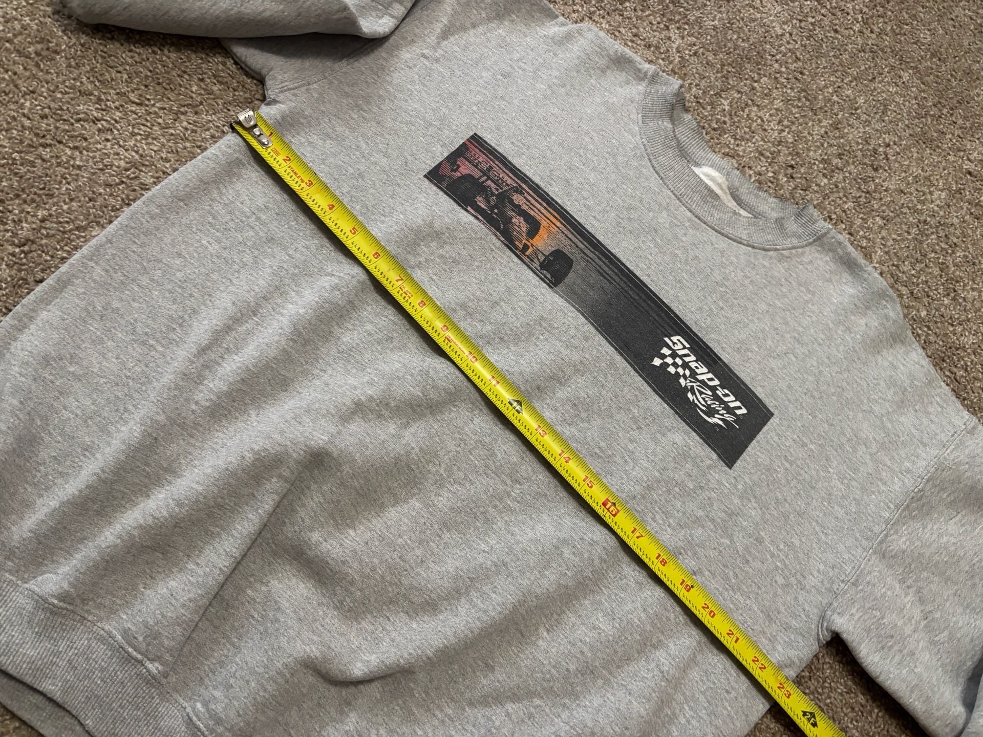 1990s Early 2000s Snap-On Racing Sweatshirt Crewneck Gray Vintage Formula 1 4