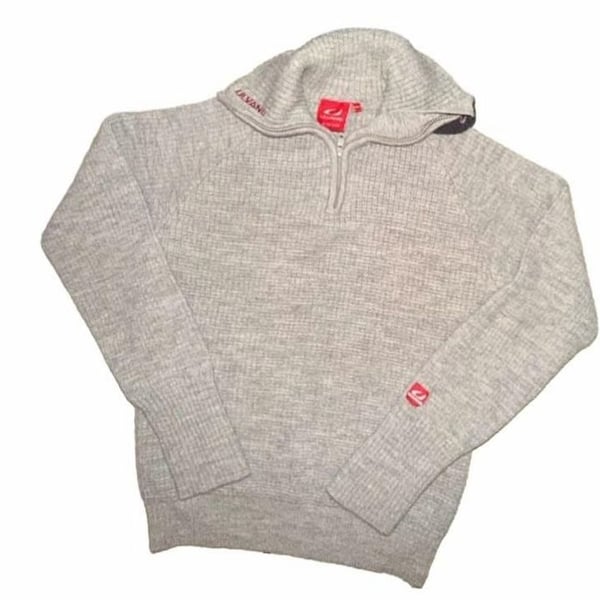 Ulvang 1/4 Zip Gray Wool Sweater