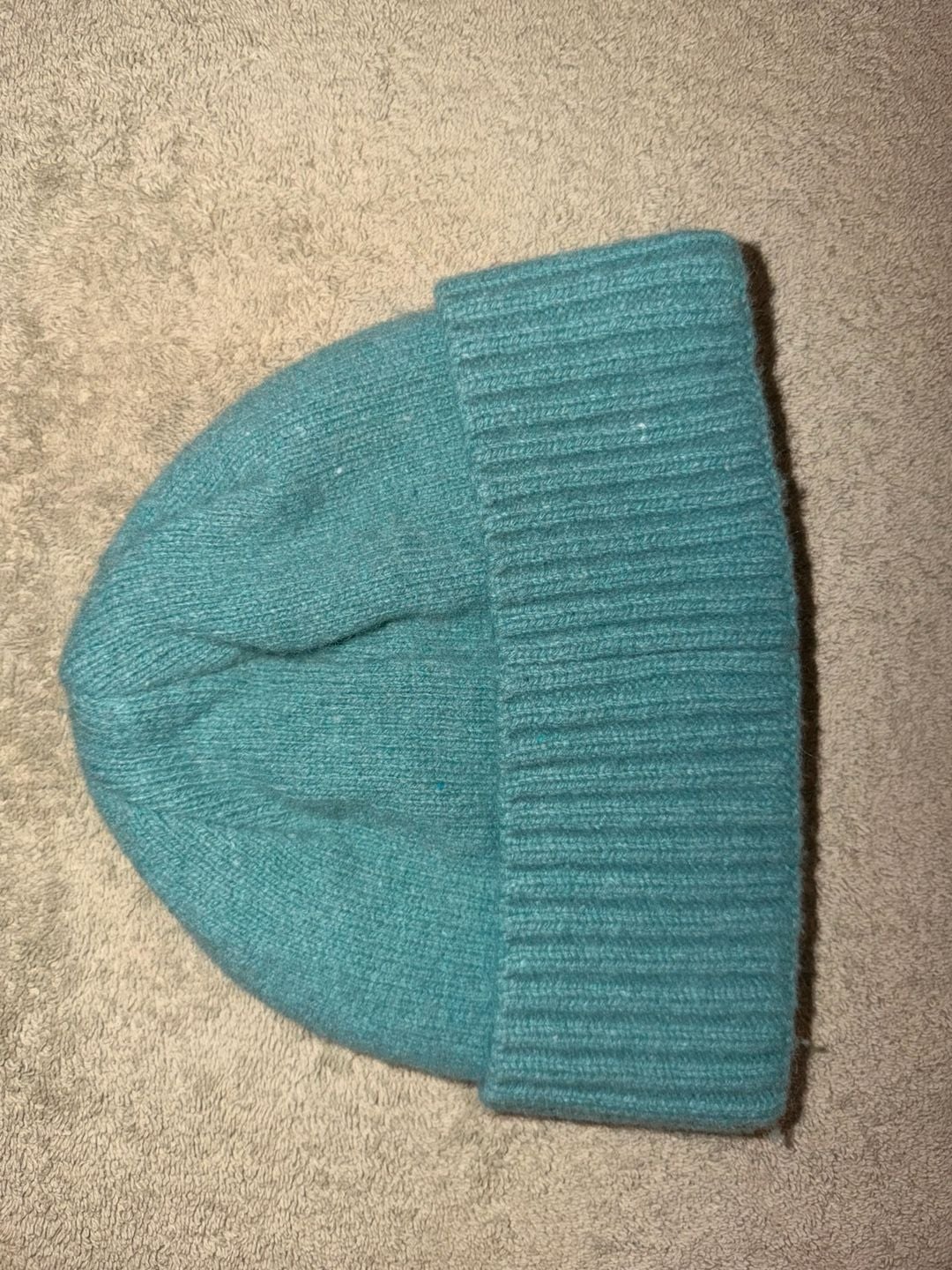 Patagonia Ribbed Beanie Turquoise Blue Wool Blend 4