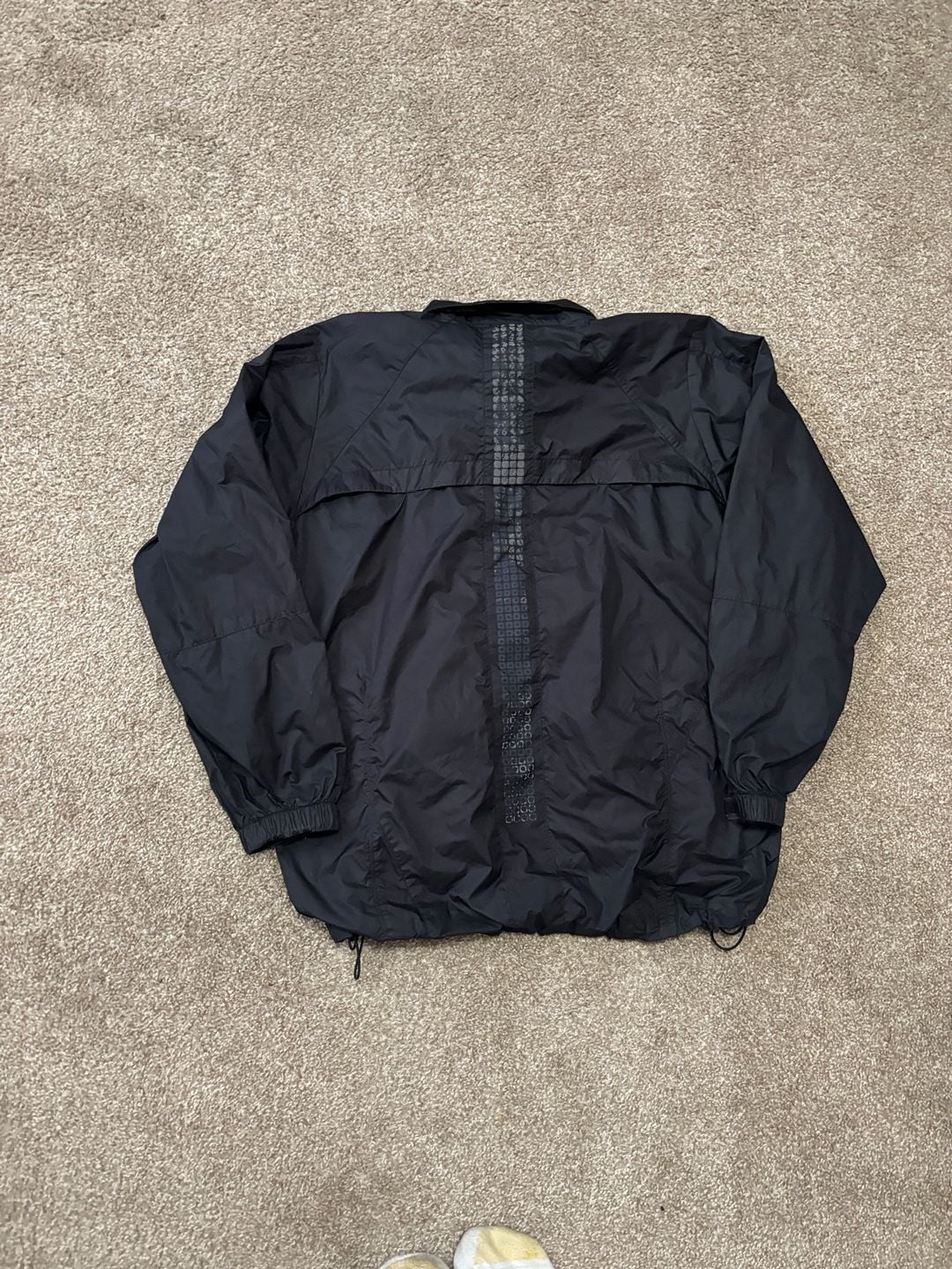 Early 2000s Digital Design Nike Windbreaker Jacket Size XL Black Full Zip Athletic 3