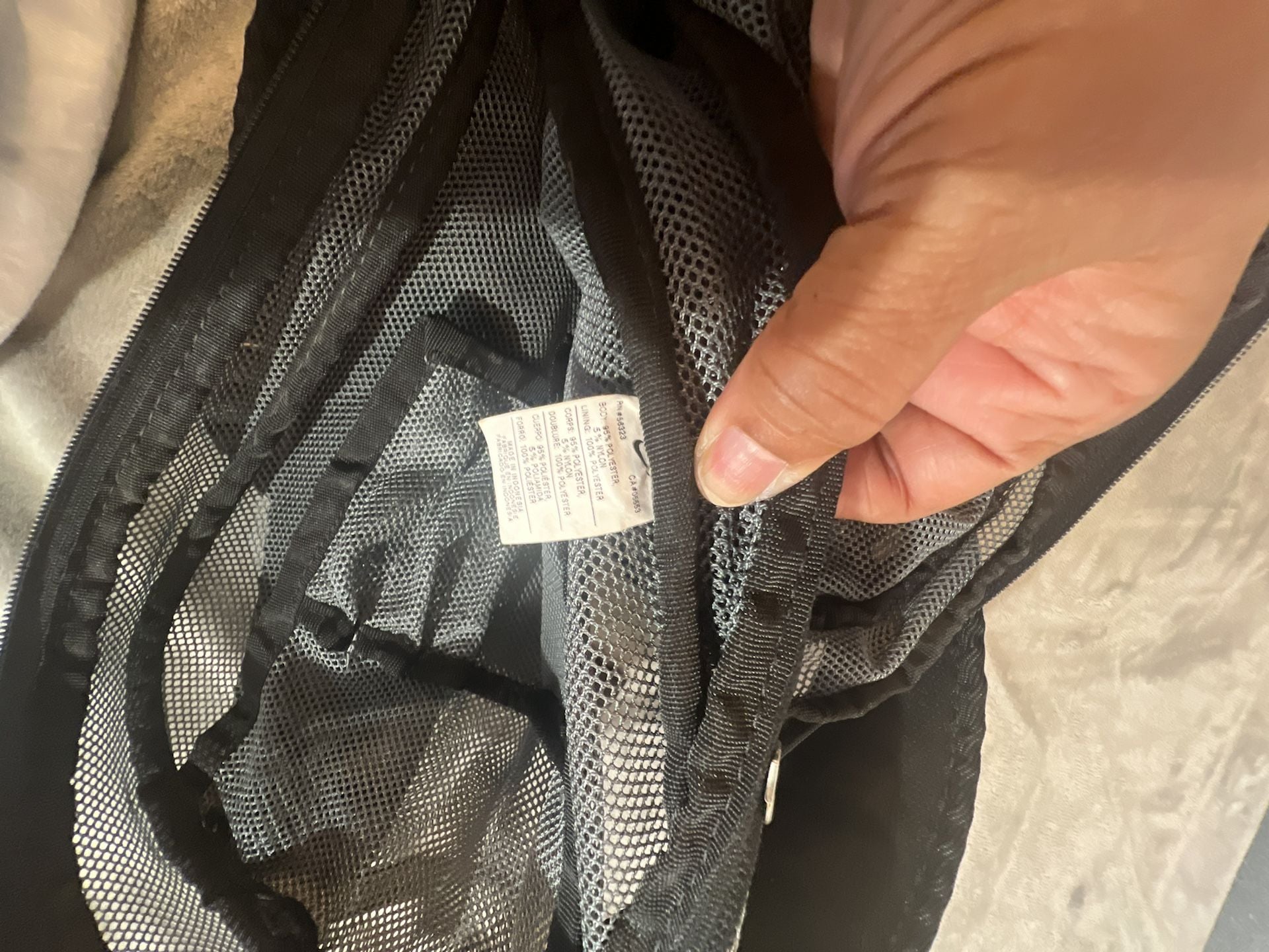 Nike Gray Mesh Backpack Gym School Sport Bag 6