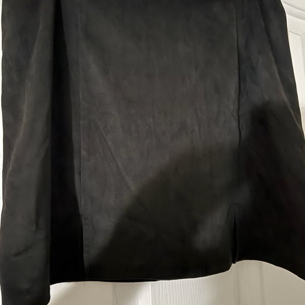 Forever 21 Skirt Size M Black Faux Suede Mini