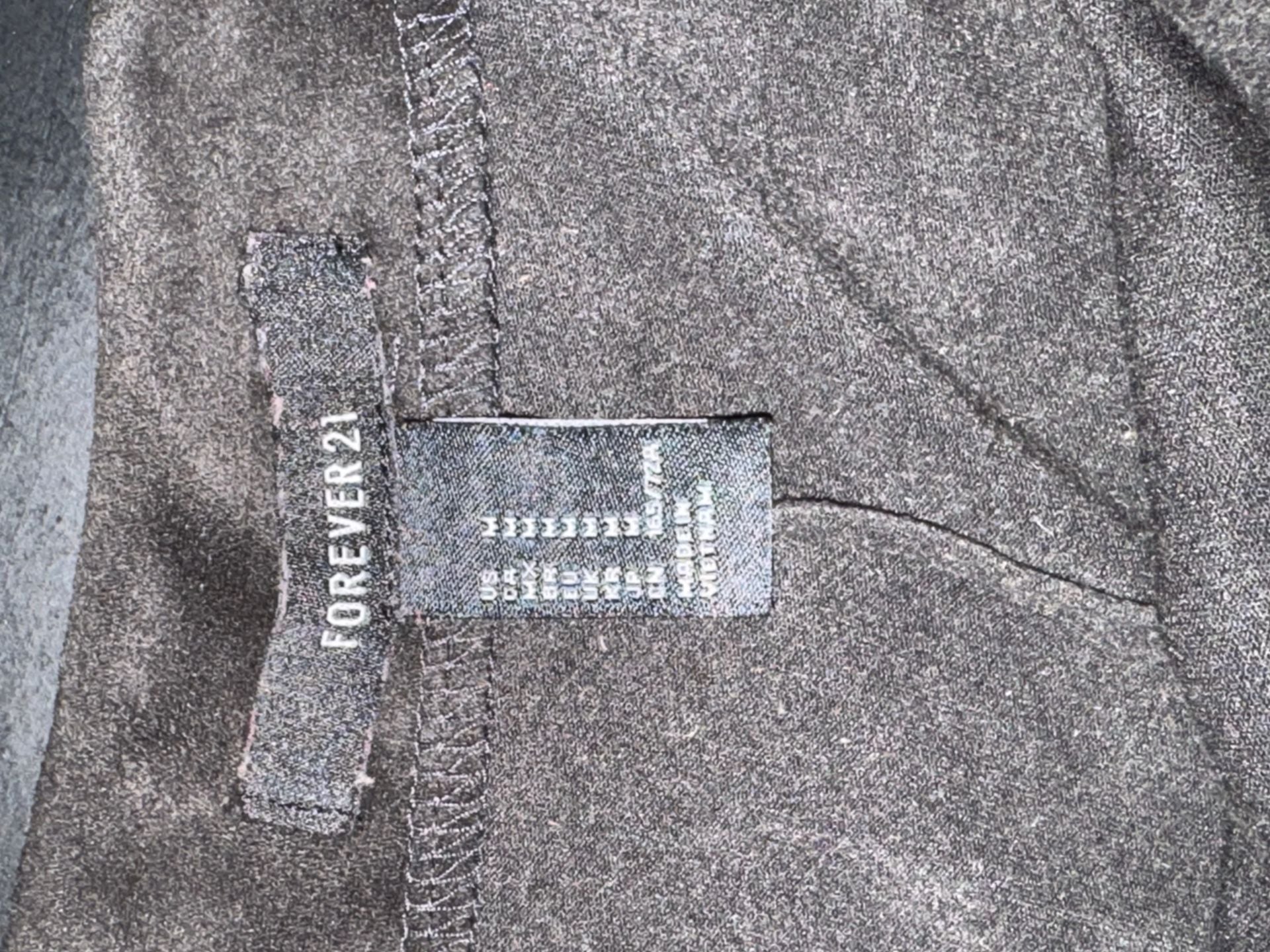 Forever 21 Skirt Size M Black Faux Suede Mini 5
