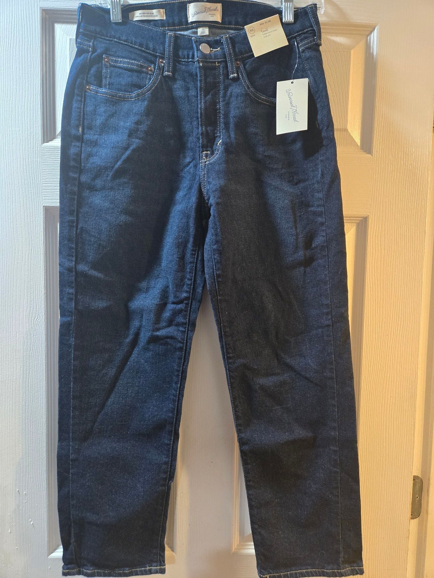 Universal Thread 80s Slim Jeans Size 8S Dark Wash 2