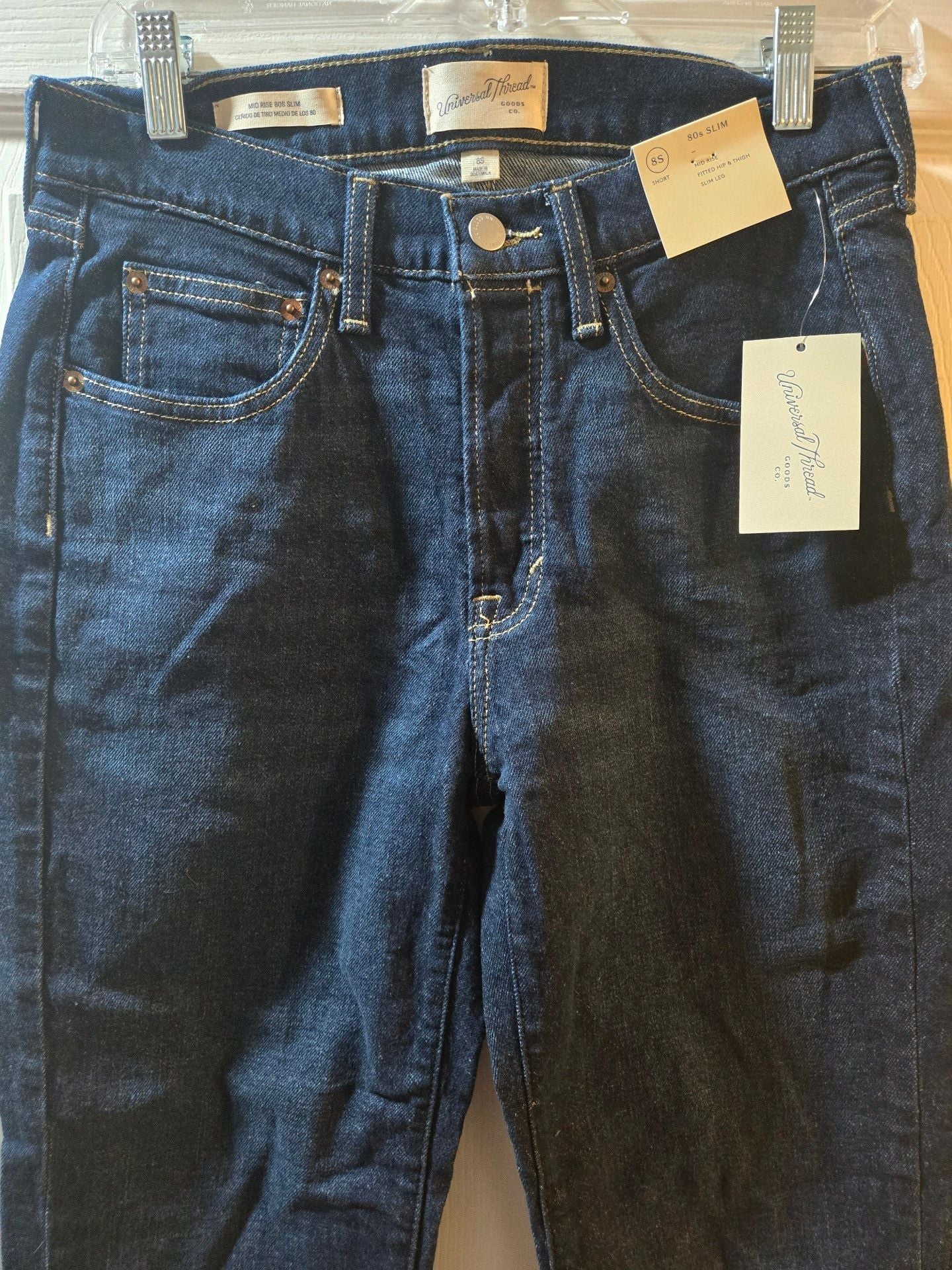 Universal Thread 80s Slim Jeans Size 8S Dark Wash 3