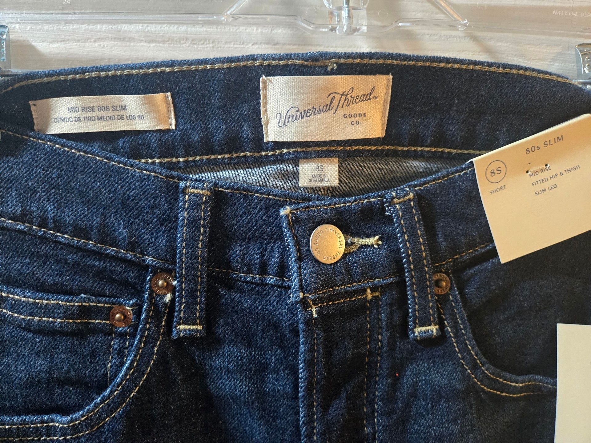 Universal Thread 80s Slim Jeans Size 8S Dark Wash 5