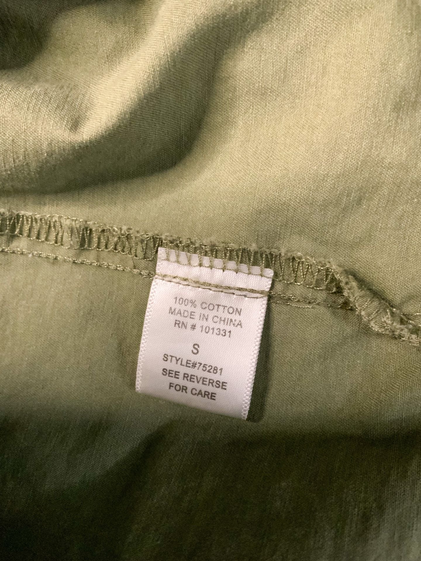 Charlotte Russe Utility Jacket Women’s Size S Green Cotton 5