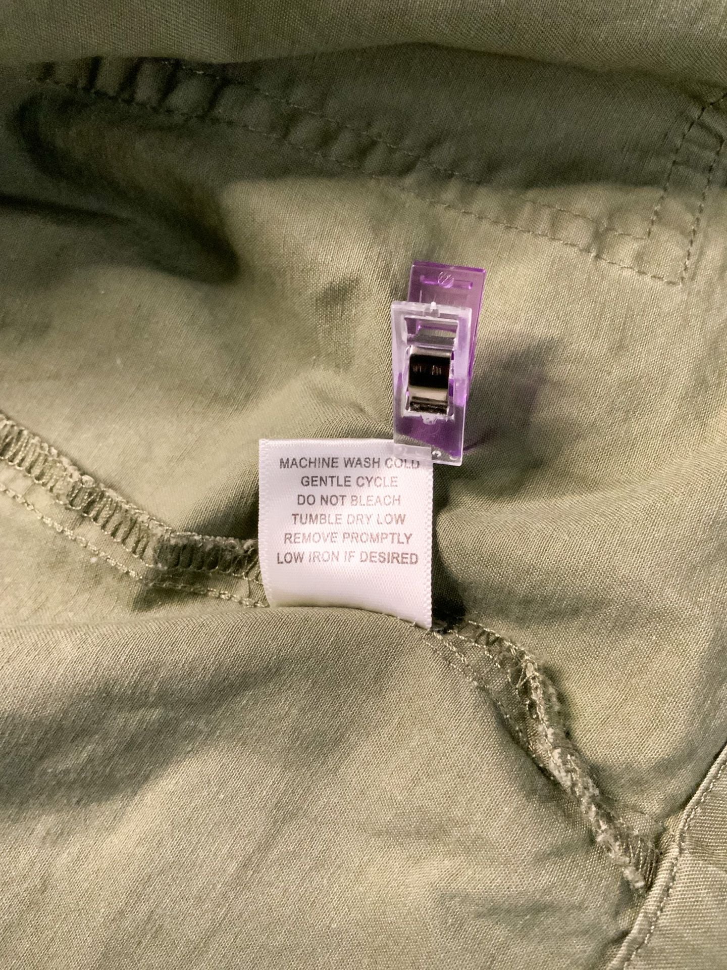 Charlotte Russe Utility Jacket Women’s Size S Green Cotton 6