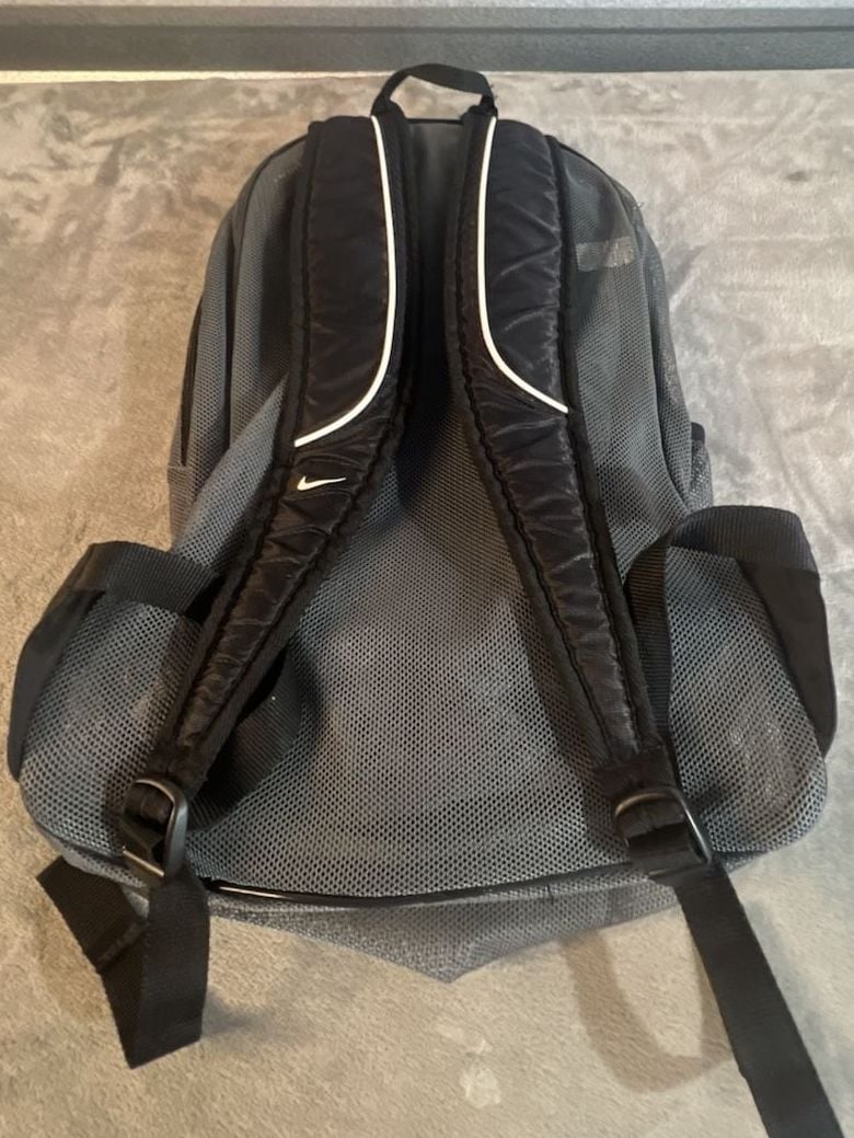 Nike Gray Mesh Backpack Gym School Sport Bag 3