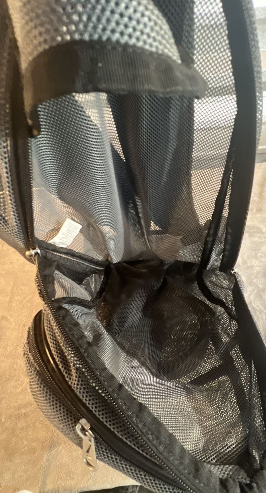 Nike Gray Mesh Backpack Gym School Sport Bag 5