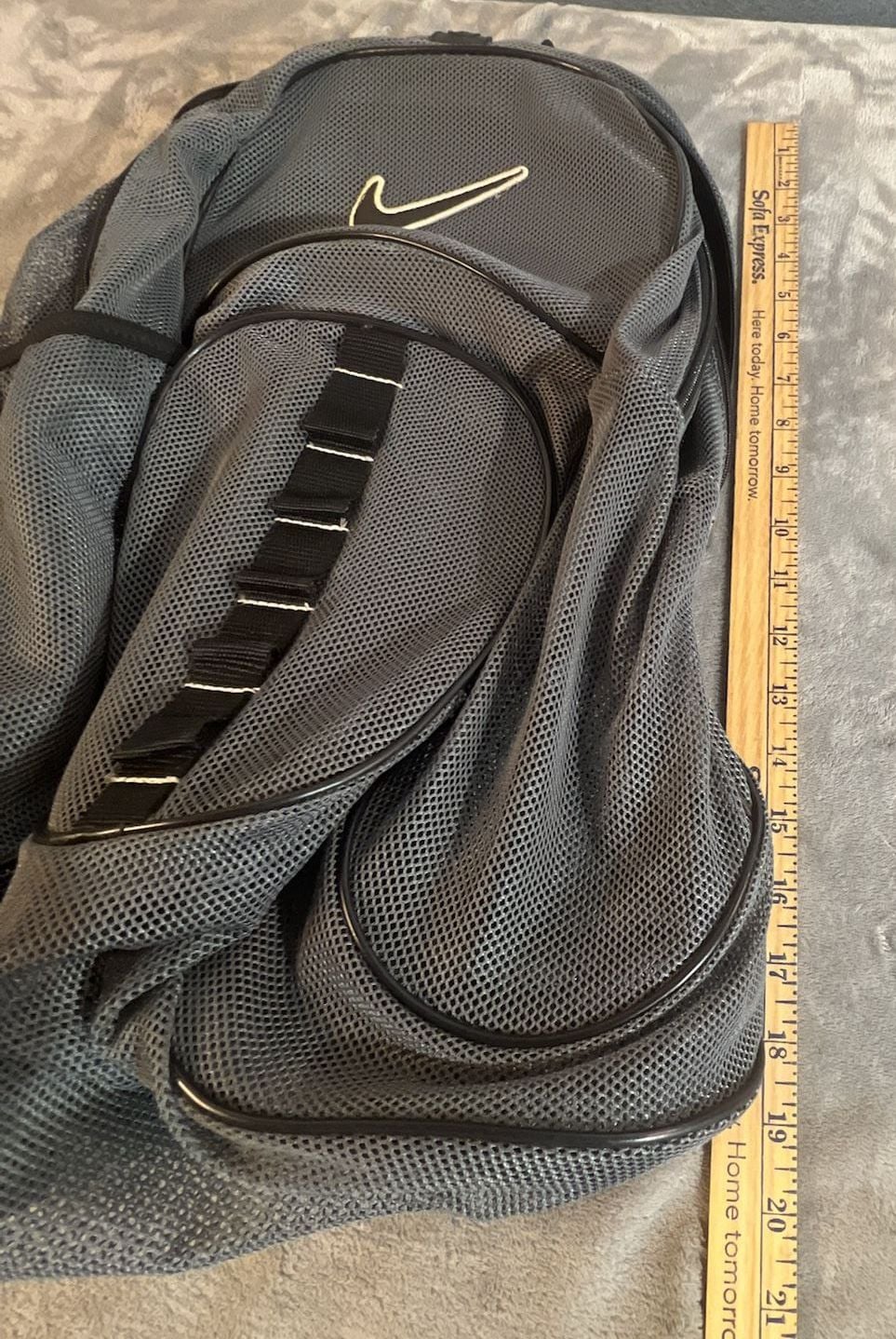 Nike Gray Mesh Backpack Gym School Sport Bag 7