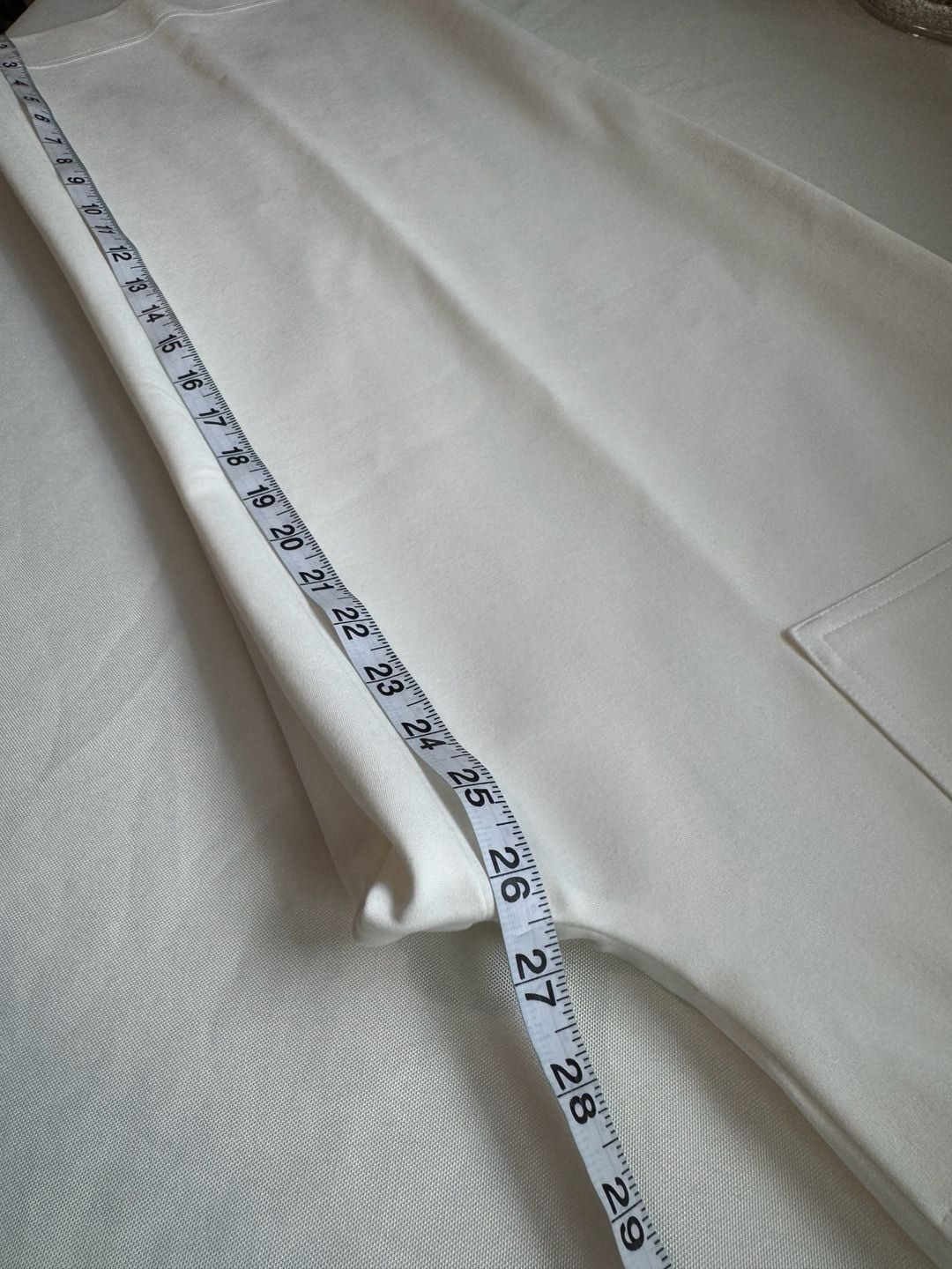 White Wide Leg Pull On Pants Quiet Luxury Minimalist Size XL 6