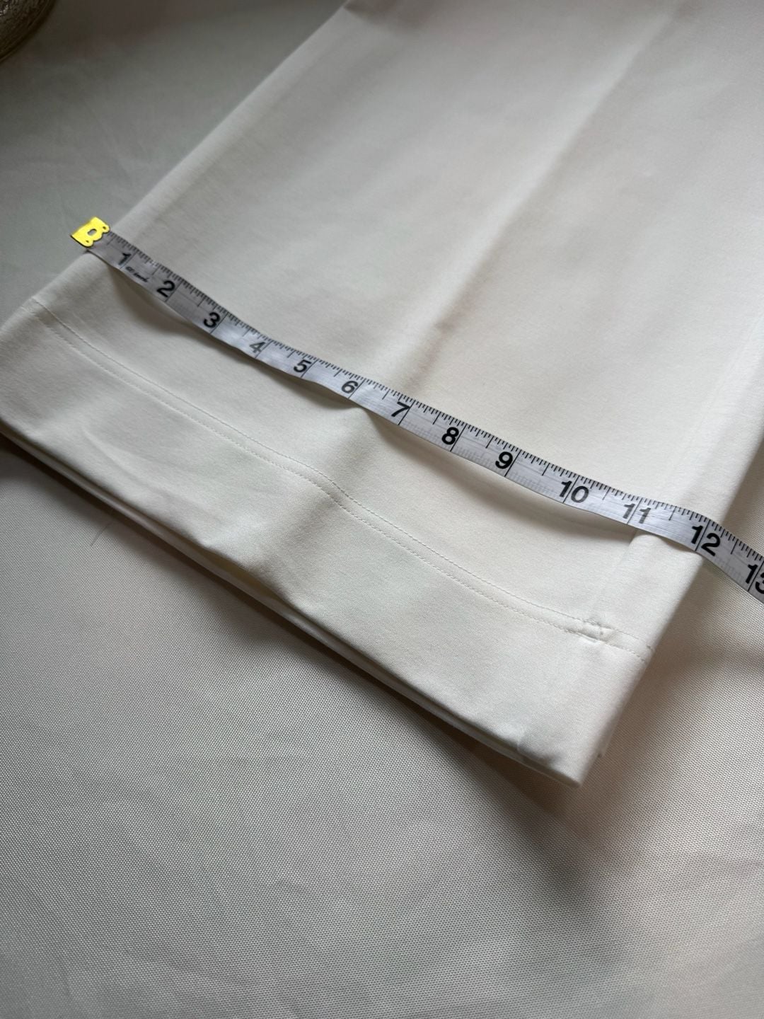 White Wide Leg Pull On Pants Quiet Luxury Minimalist Size XL 7