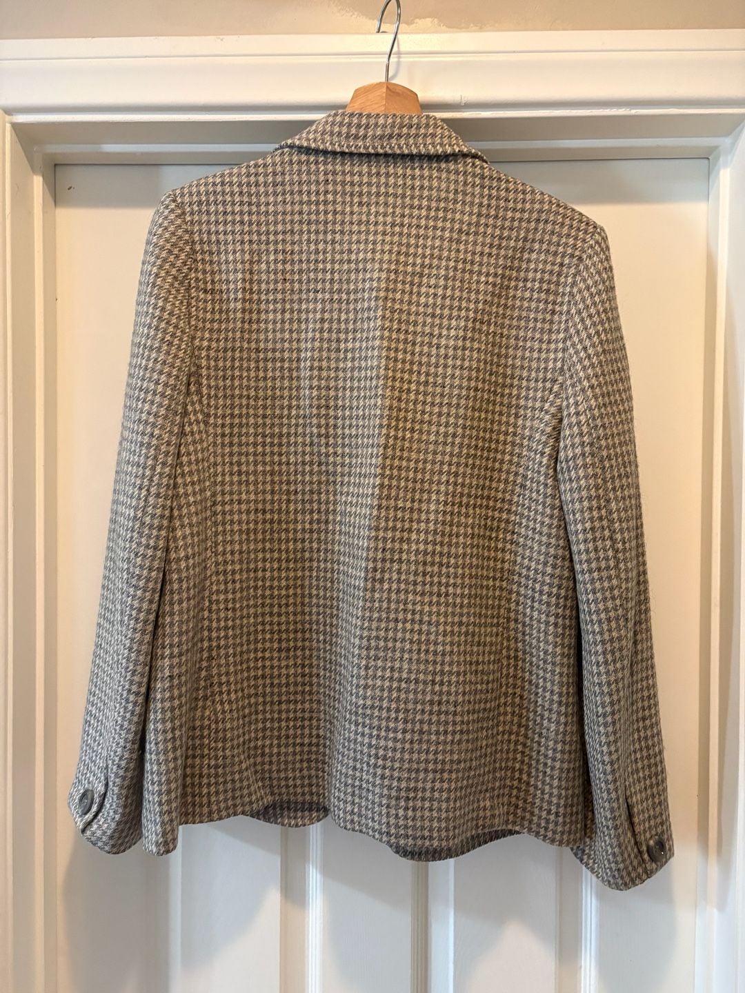 Hourihan Plaid Lined Blazer Wool blend, Made in Ireland Size 14 8