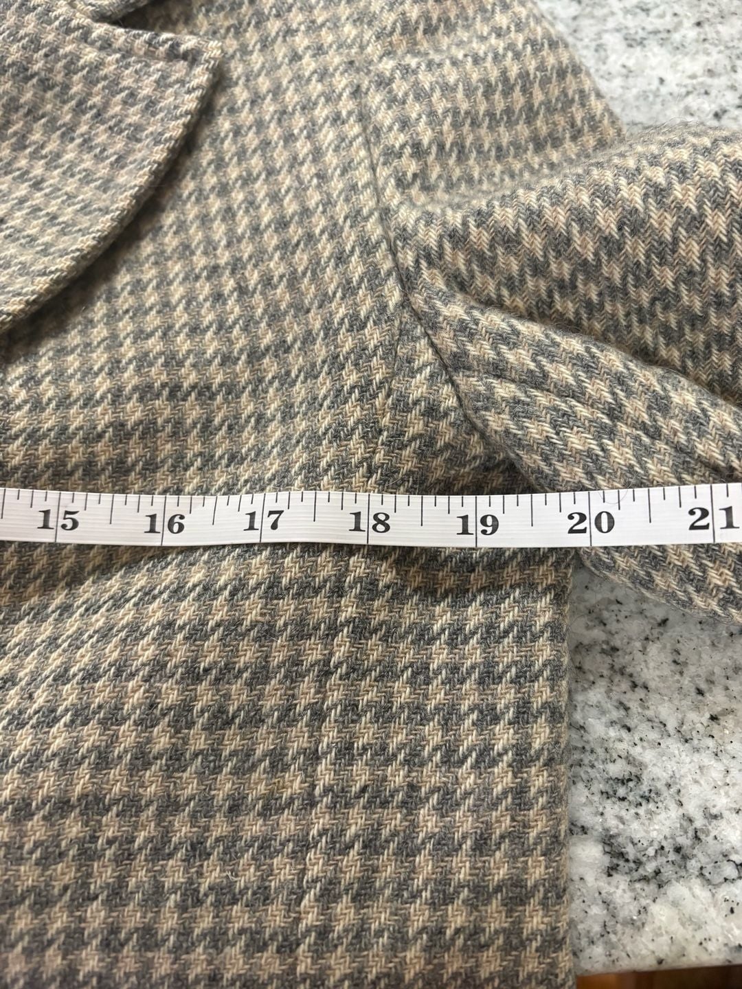 Hourihan Plaid Lined Blazer Wool blend, Made in Ireland Size 14 10