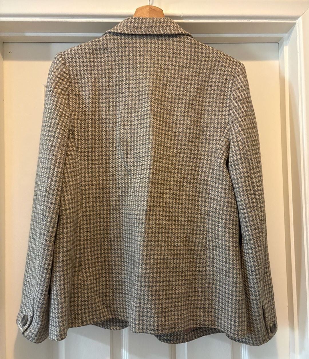 Hourihan Plaid Lined Blazer Wool blend, Made in Ireland Size 14 7
