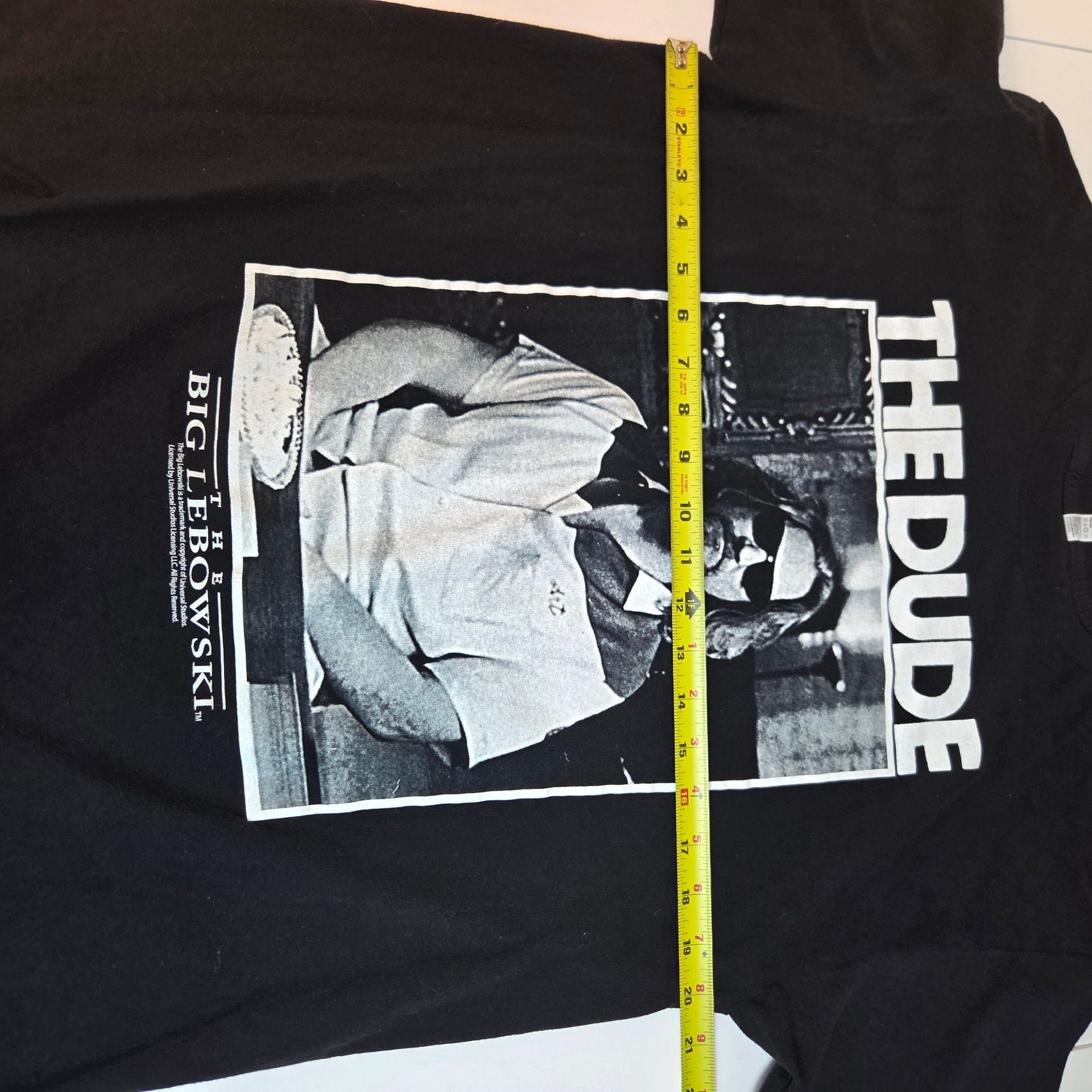 Alstyle The Big Lebowski The Dude T-Shirt Size L Black Movie Tee 7