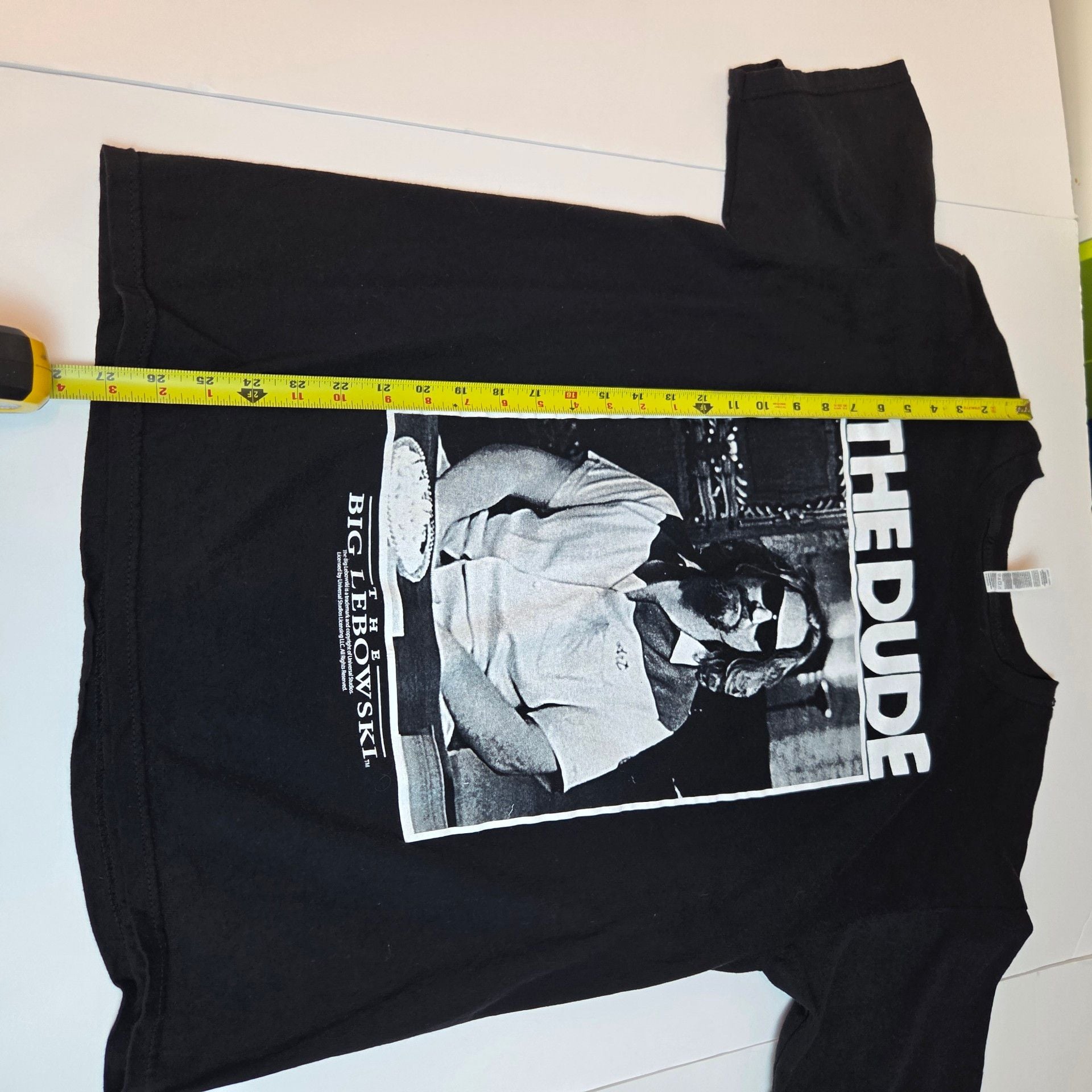 Alstyle The Big Lebowski The Dude T-Shirt Size L Black Movie Tee 12