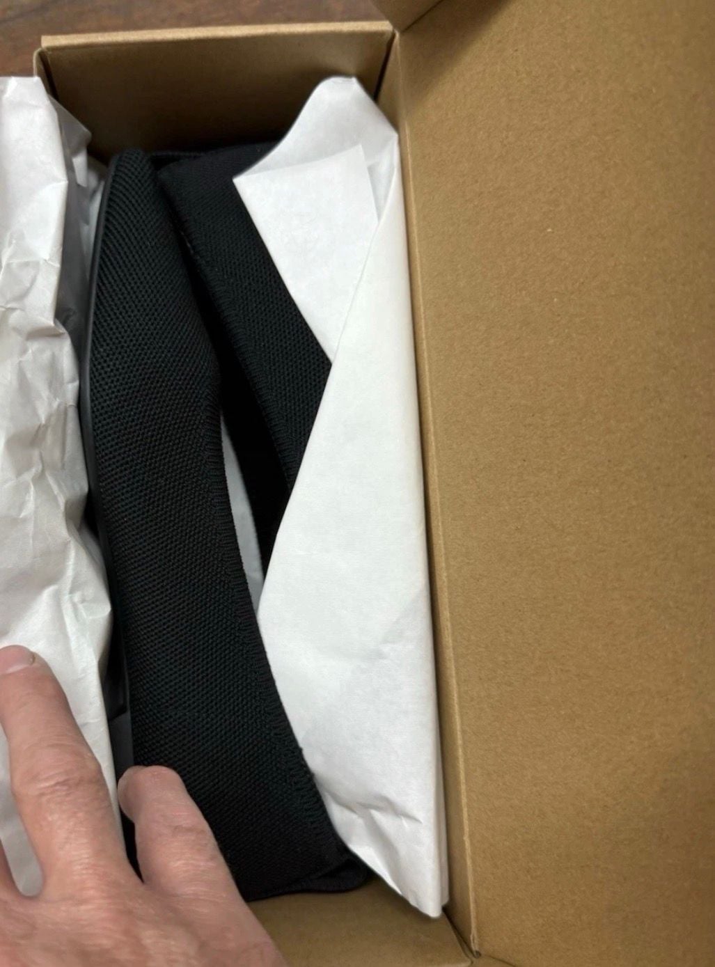Vivaia Kathleen Size US 7 Black Knit Ballet Flats Shoes With Box 6