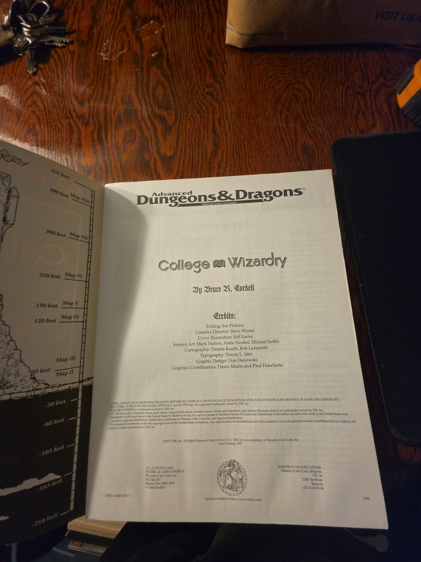 TSR Advanced Dungeons & Dragons College Of Wizardry Accessory 4