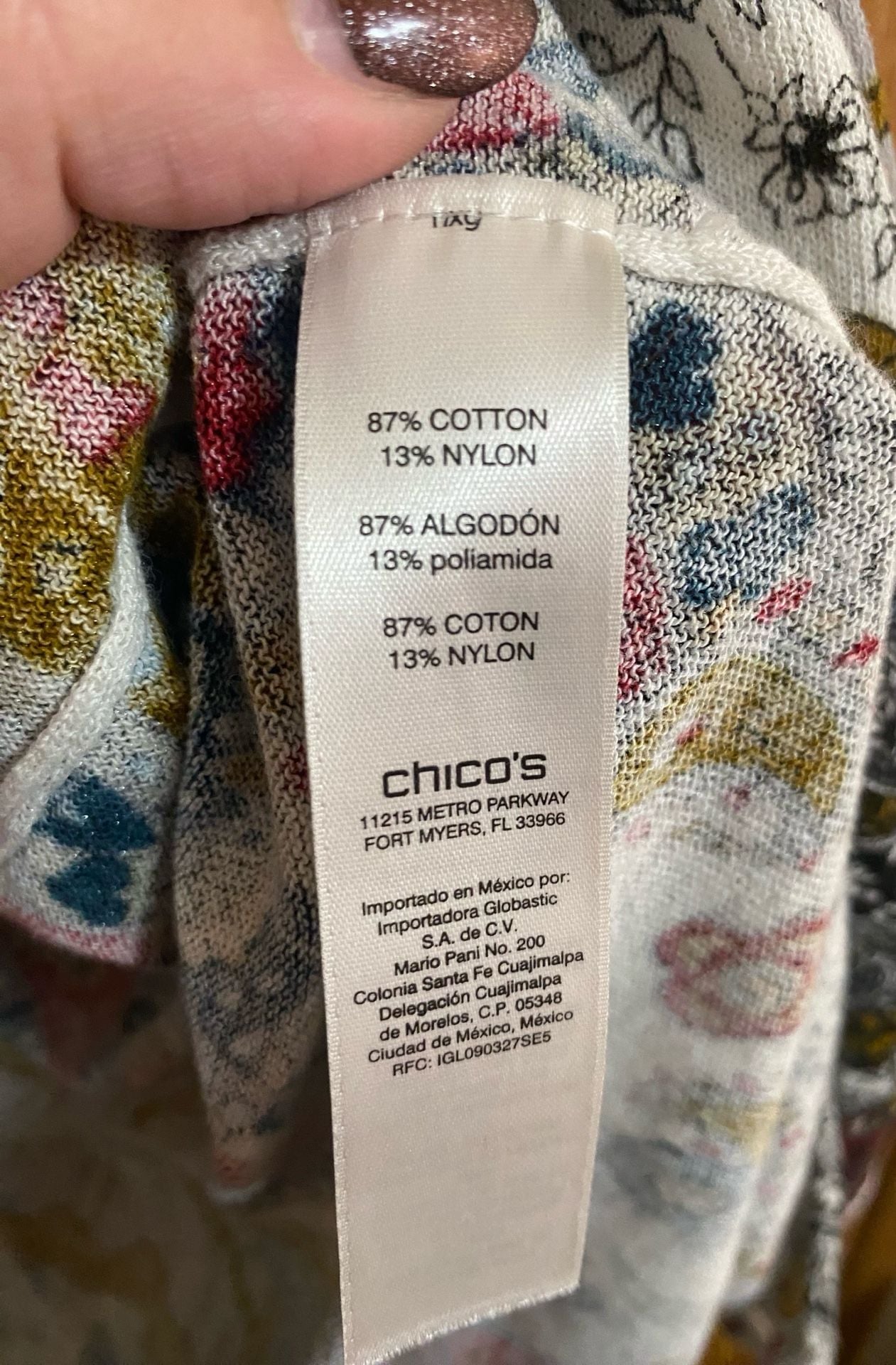 Chico's Open Front Cardigan Size 2 Multicolor Paisley Knit Sweater 4