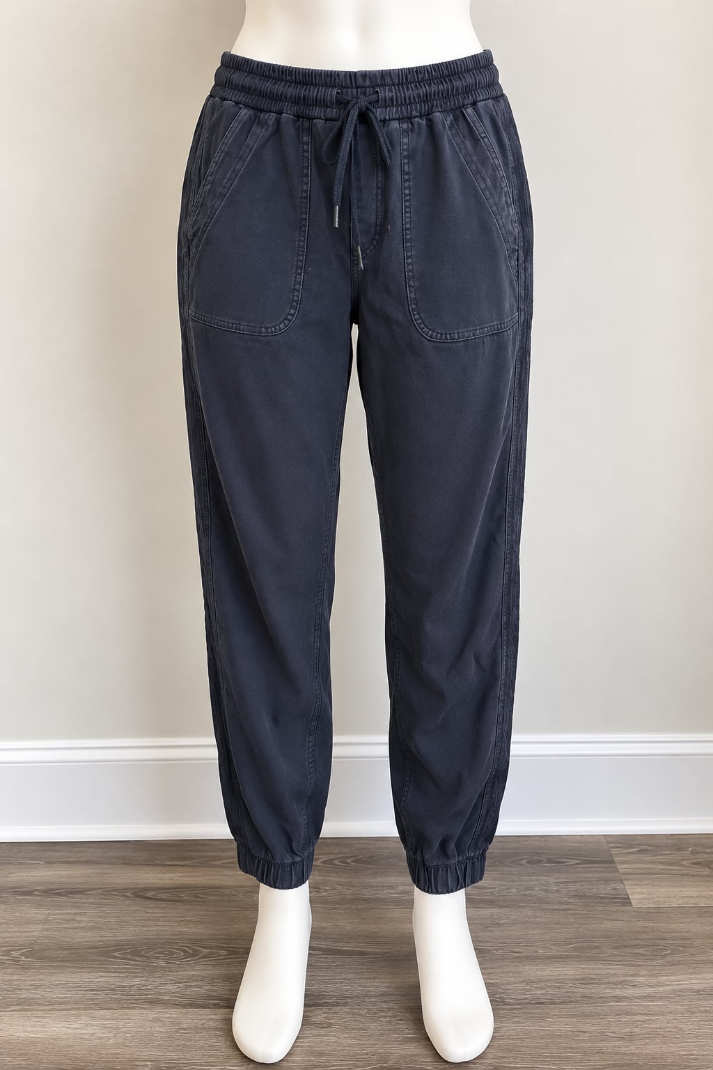 Athleta Farallon Jogger Women’s Size 2 Black Pull On Cotton Stretch Pants 2