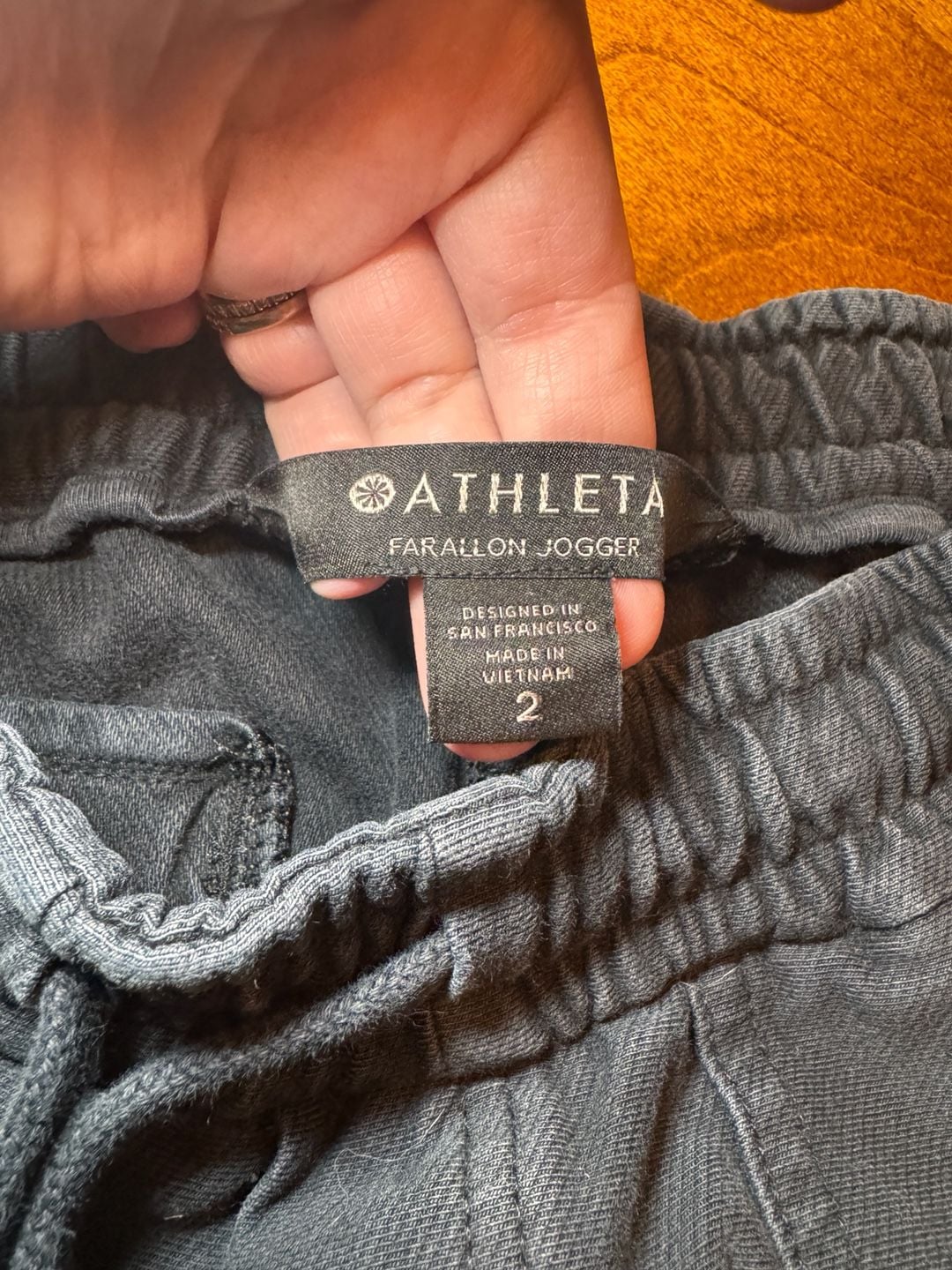 Athleta Farallon Jogger Women’s Size 2 Black Pull On Cotton Stretch Pants 4
