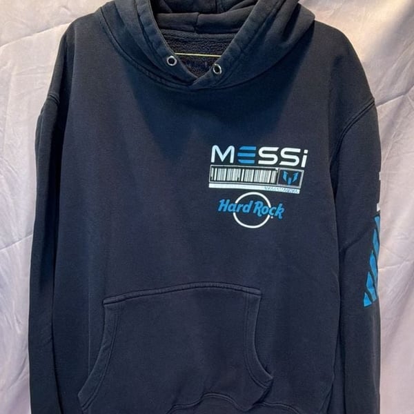 Hard Rock Cafe Messi Live Greatness Navy Hoodie