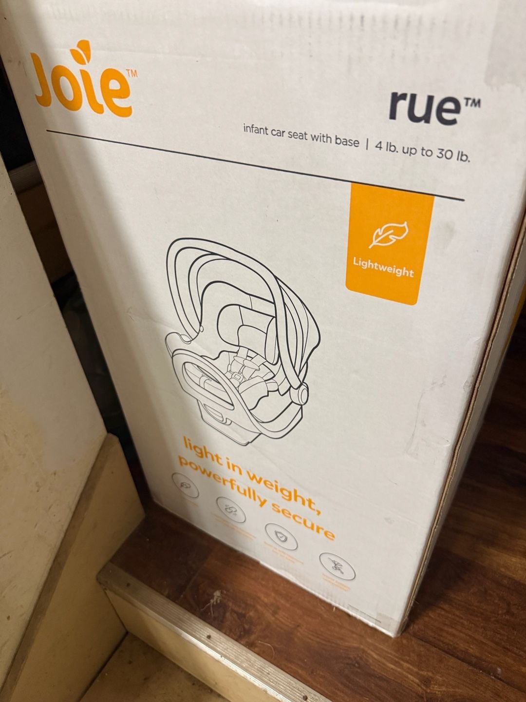 Joie Rue Infant Car Seat with Base Thunder 3