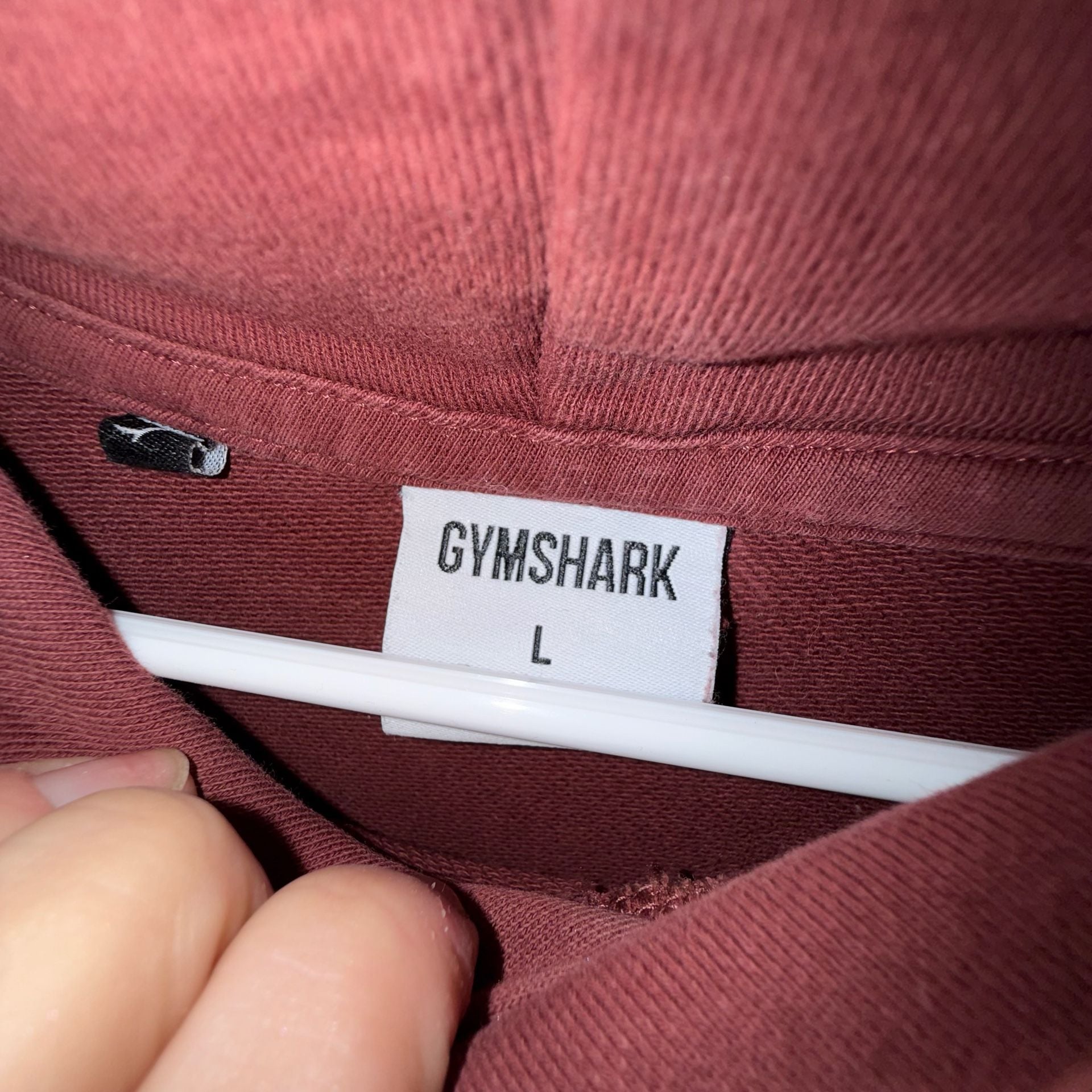 Gymshark Raise The Bar Hoodie Size L Burgundy Brown 5