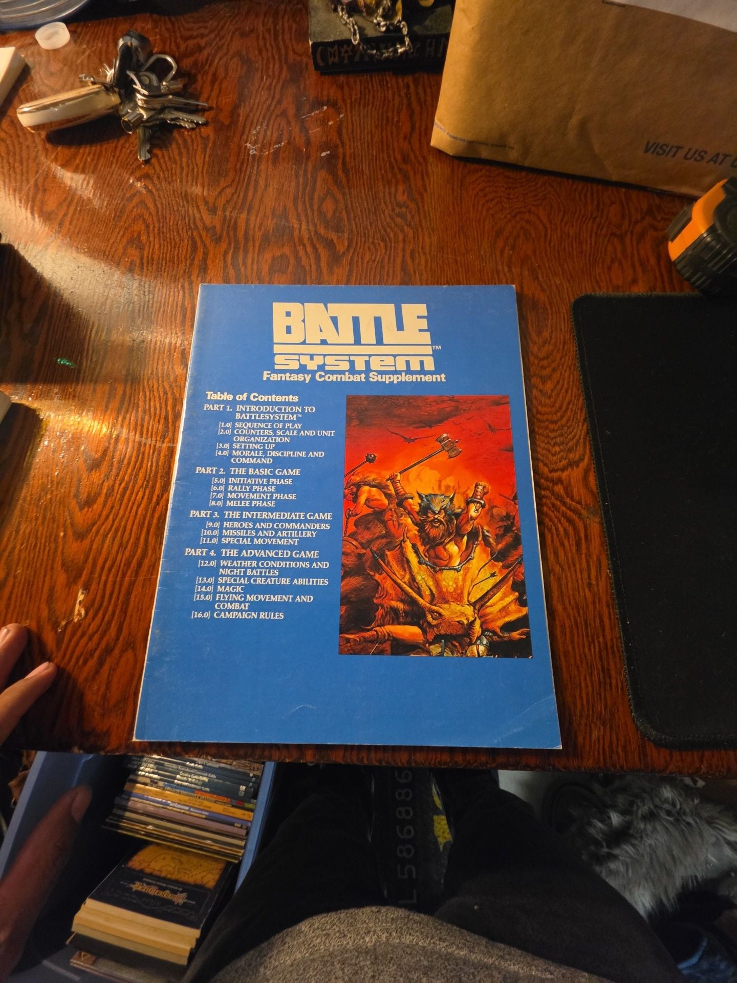 TSR Battlesystem Fantasy Combat Supplement 1985 Rulebook 1