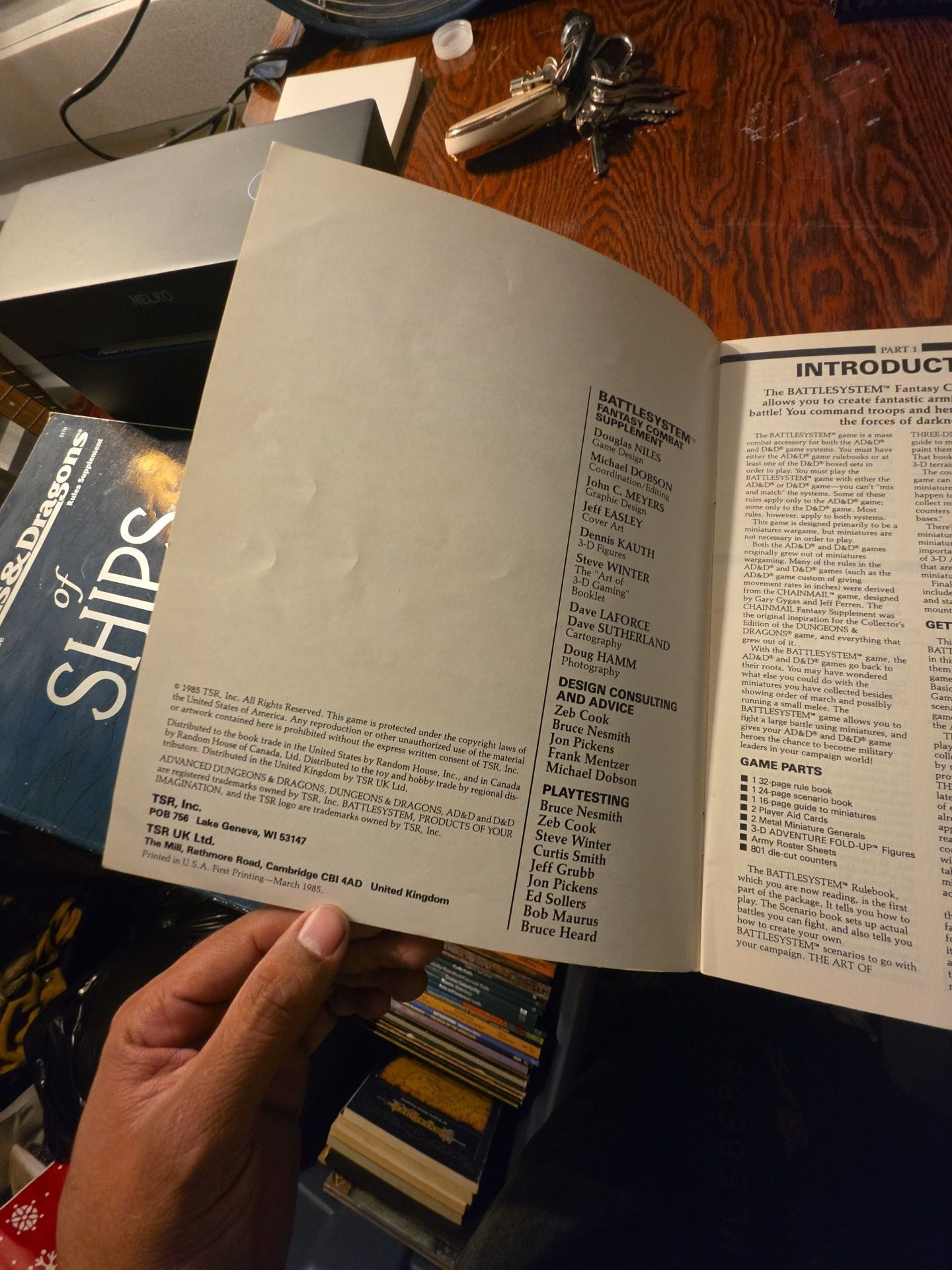 TSR Battlesystem Fantasy Combat Supplement 1985 Rulebook 2