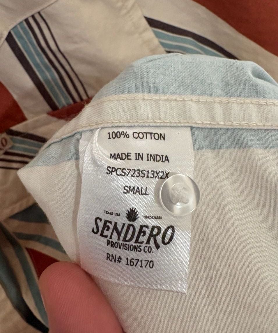 The Wyatt Pearl Snap Short Sleeve Print Shirt - Striped Sendero Provisions Co Sm 8