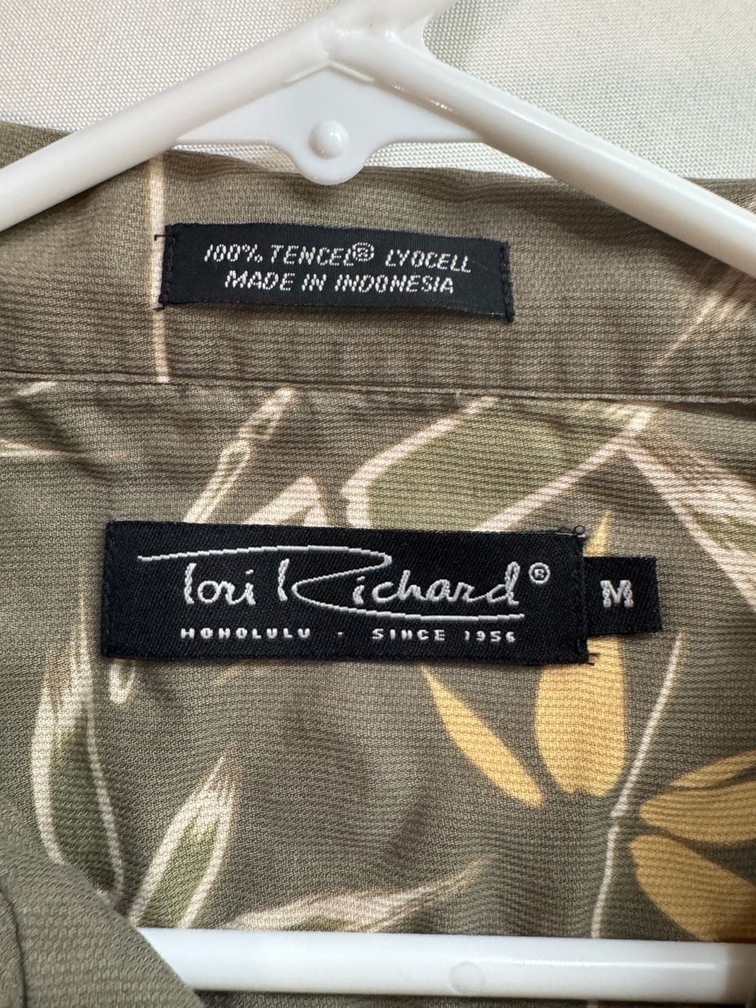Grandpa Core Aloha Shirt Olive Botanical Coastal Resort Hawaiian Men’s M 4