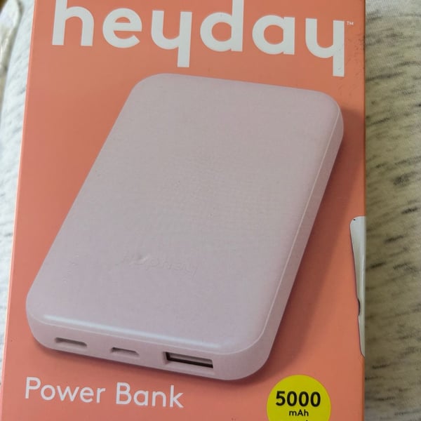 Heyday 5000 mAh Power Bank Pastel Pink