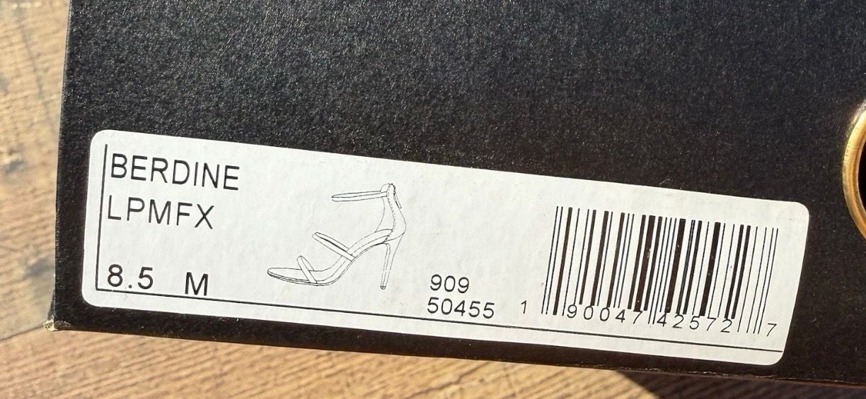 Bebe Berdine Size 8.5 M Pink Metallic Strappy Stiletto Heel Sandals 3