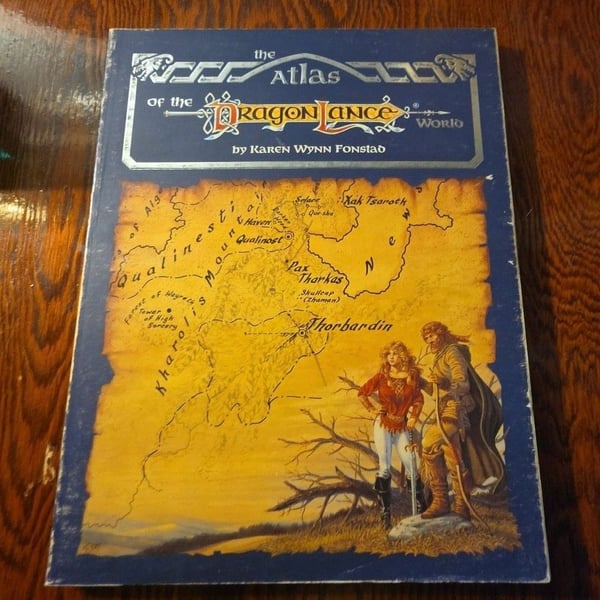 TSR The Atlas Of The Dragonlance World Karen Wynn Fonstad Book