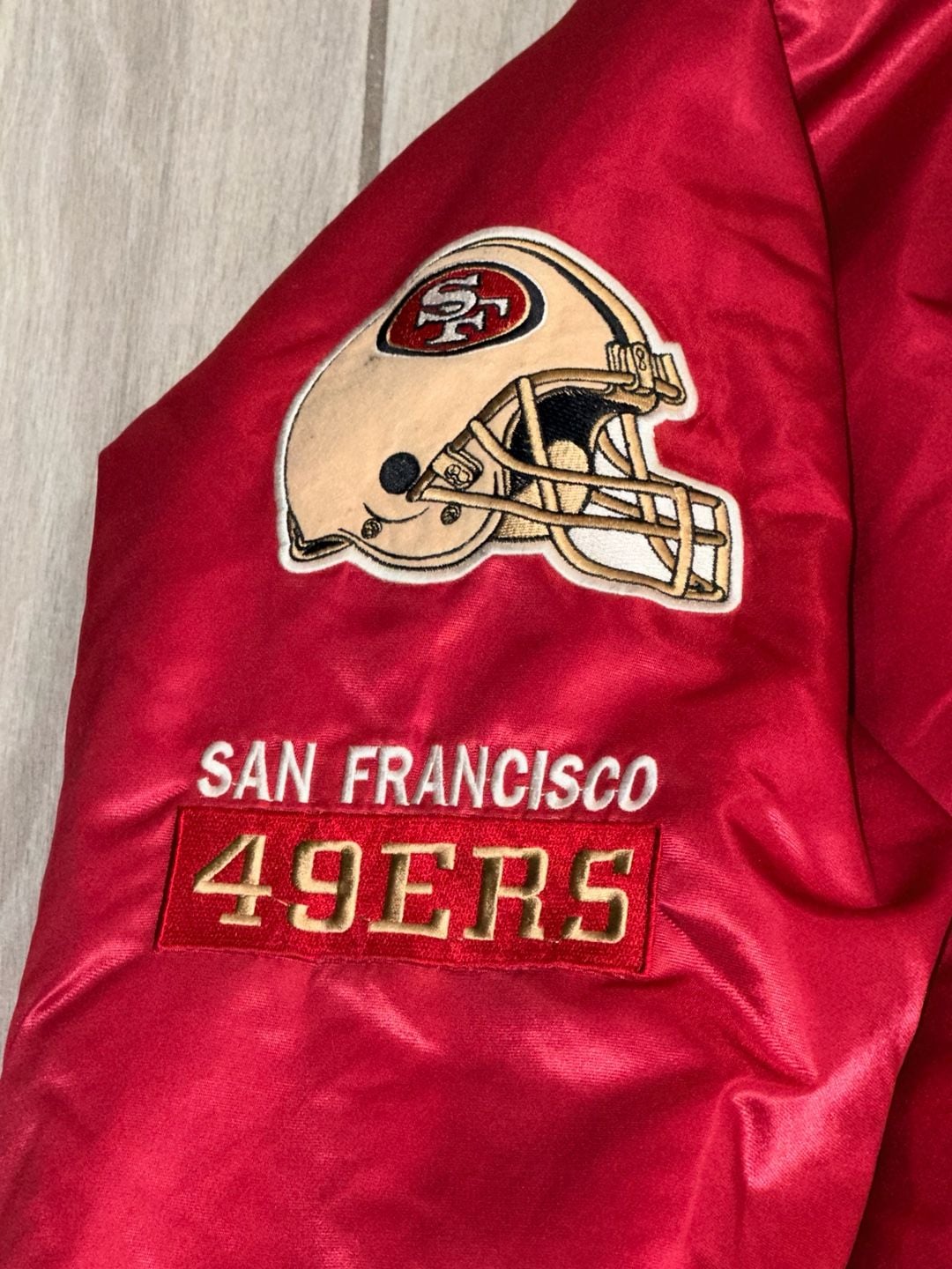NFL San Francisco 49ers 5-Time Super Bowl Champions Satin Jacket 6