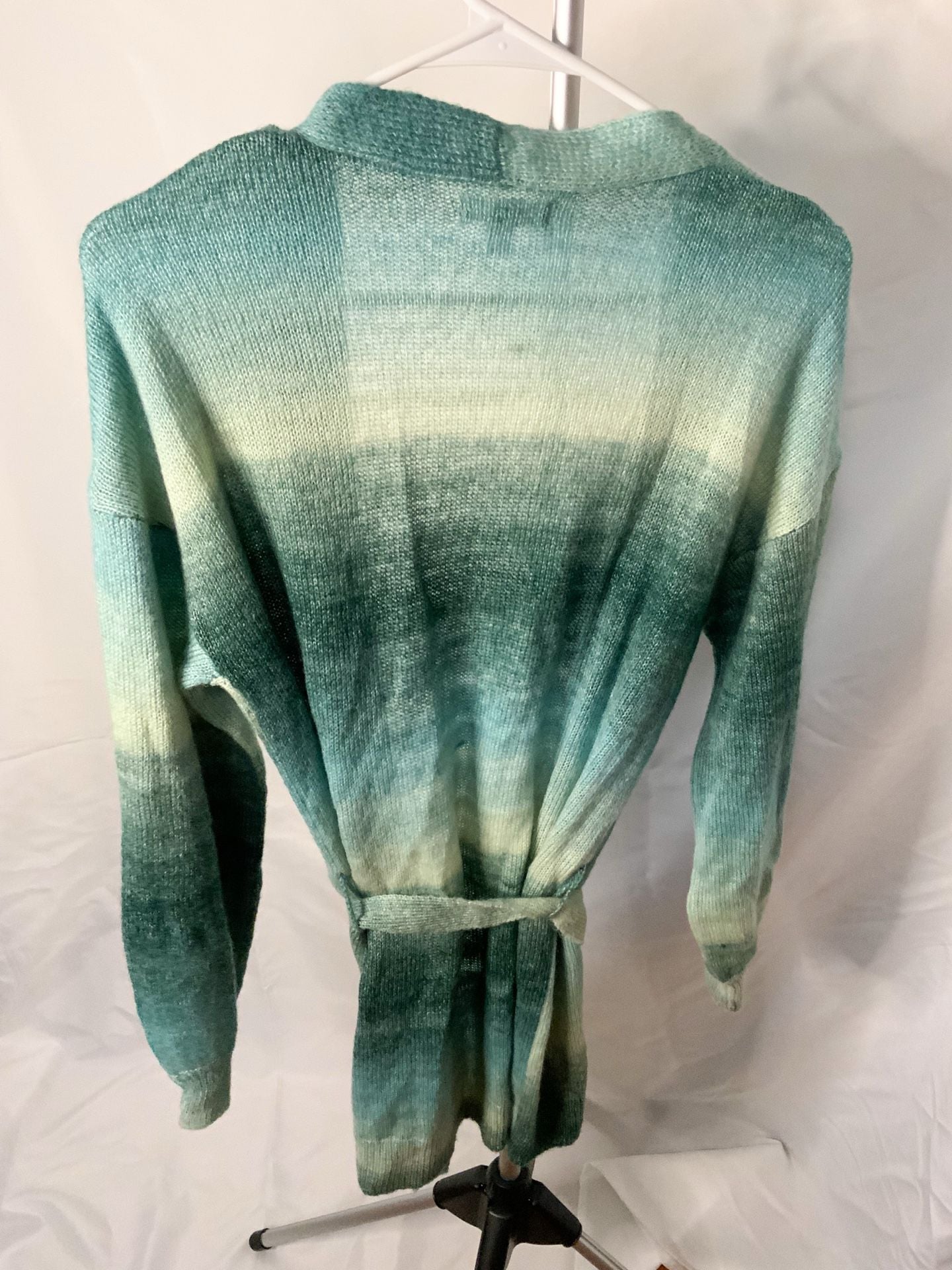 LC Lauren Conrad Ombre Belted Cardigan Women’s Size S Green 3