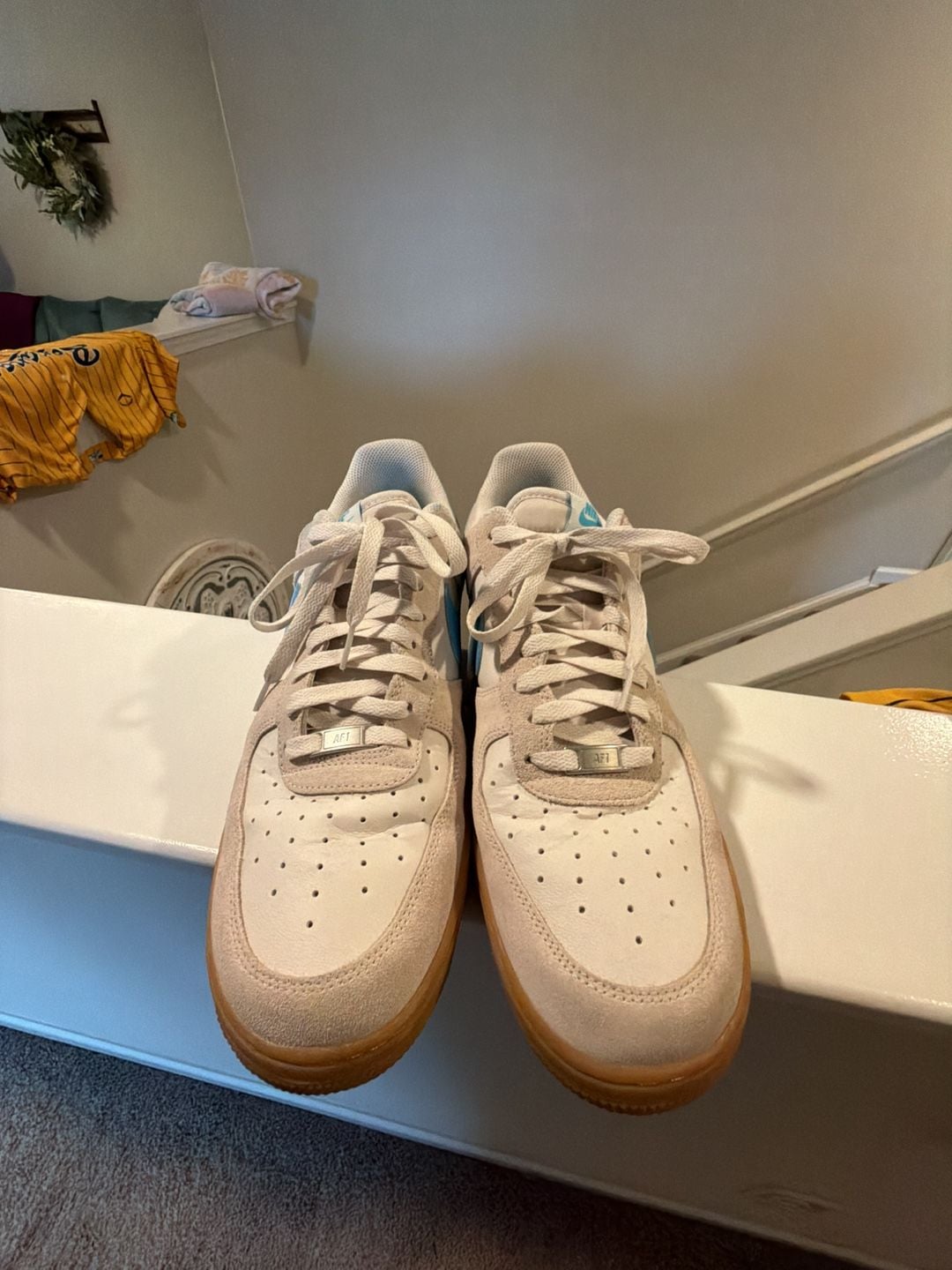 Nike Air Force 1 '07 LV8 Size 13 Phantom Baltic Blue Gum 2