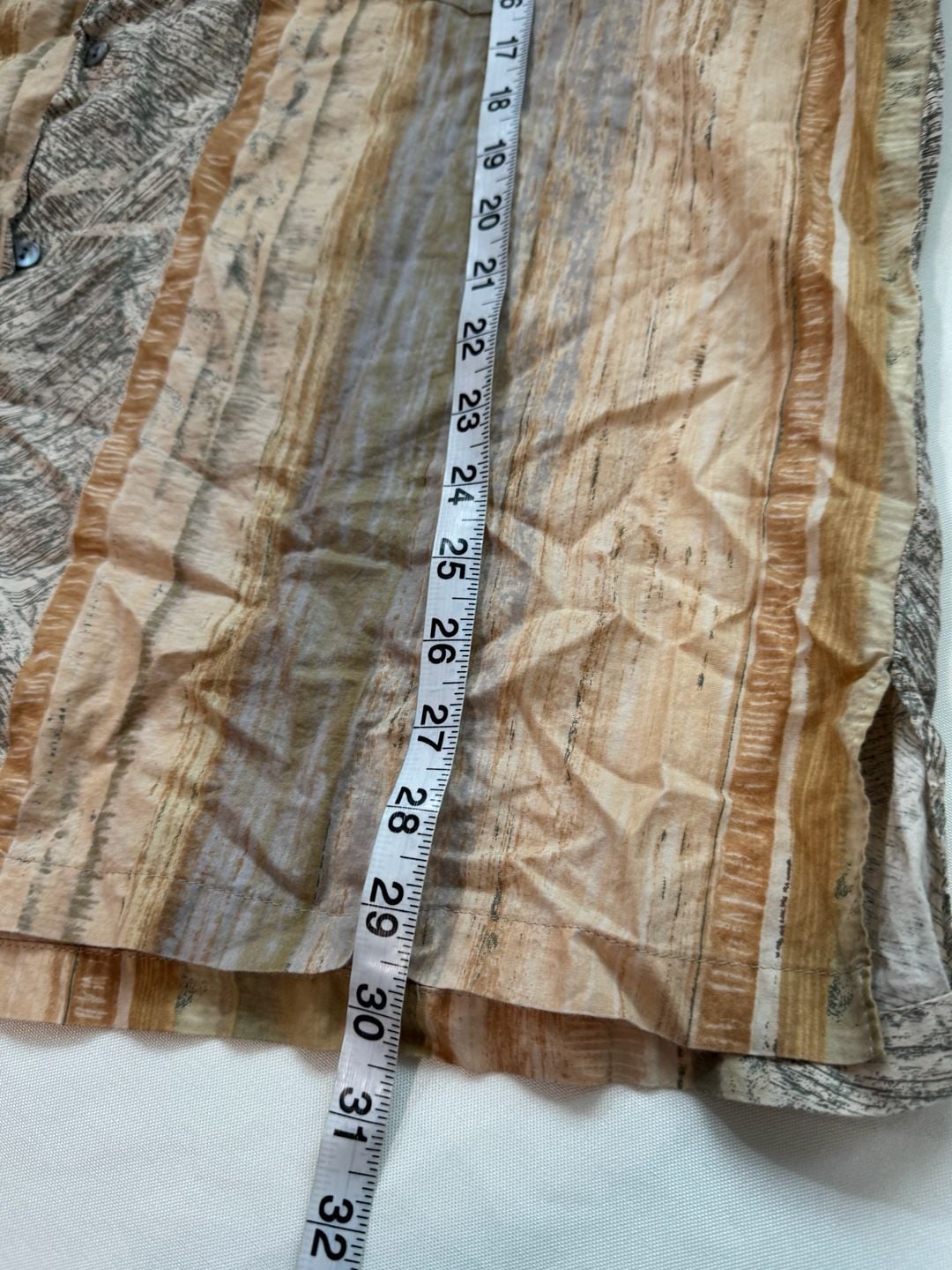 Earth Tone Abstract Hawaiian Shirt Coastal Grandpa Resort Aloha Size L 7