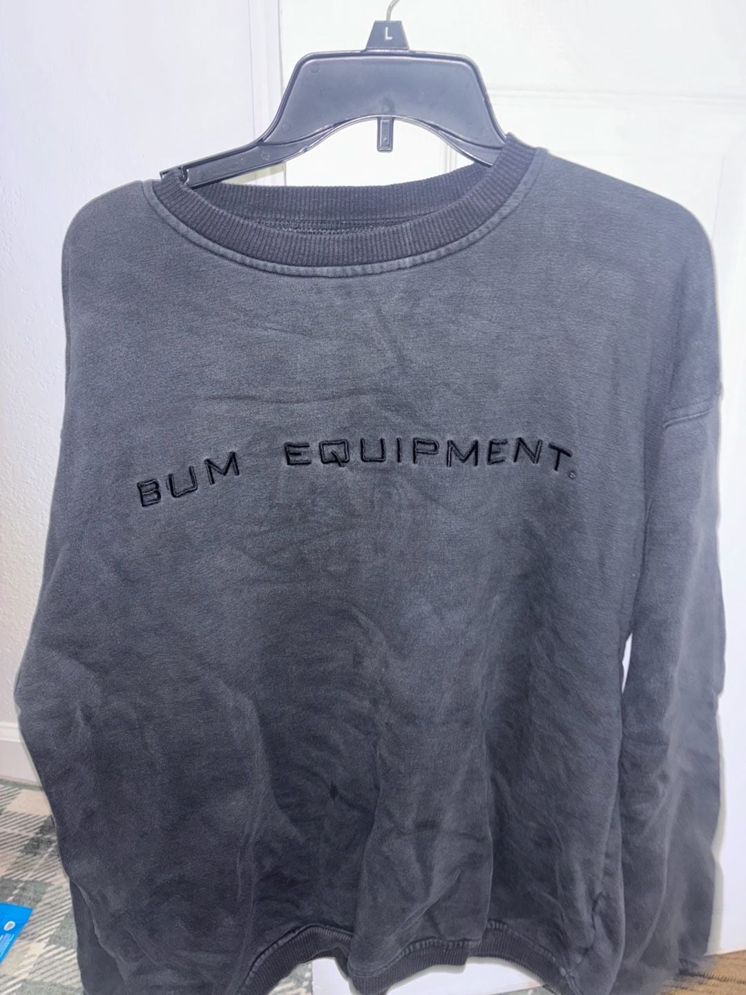 BUM Equipment Sweatshirt Size M Black Vintage Crewneck 2