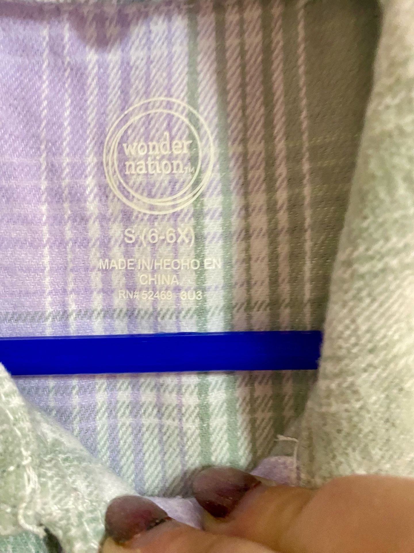 Wonder Nation Plaid Shacket Size S (6-6X) Green Purple 5