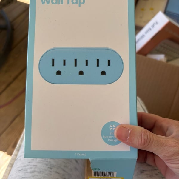 3-Outlet Wall Tap Blue Slim Space-Saving Design