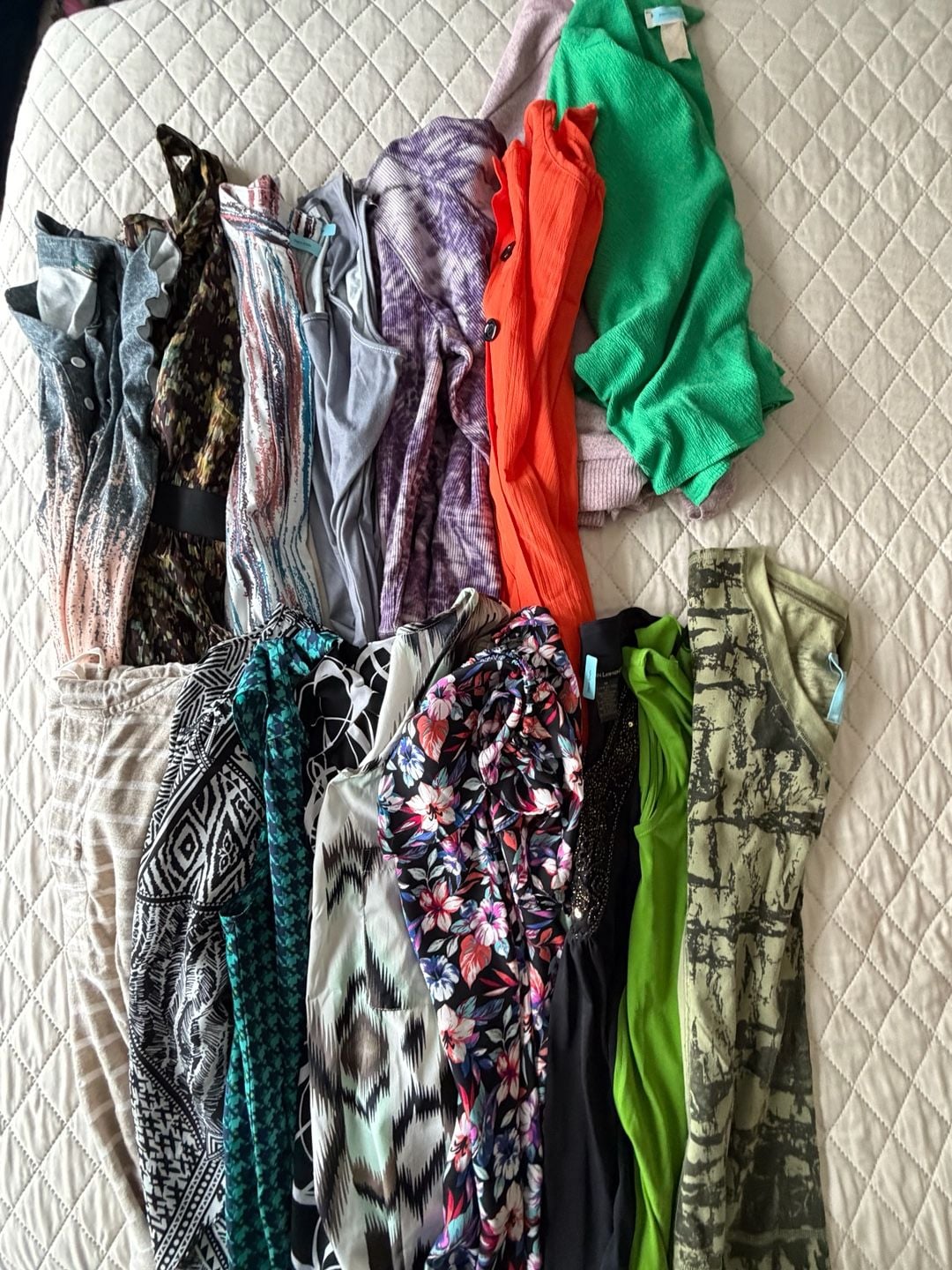 Womens Clothing Bundle Mixed Variety Tops and Dresses Lot 1