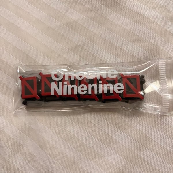 Oneone Ninenine Oway Black and Red Acetate Bracelet