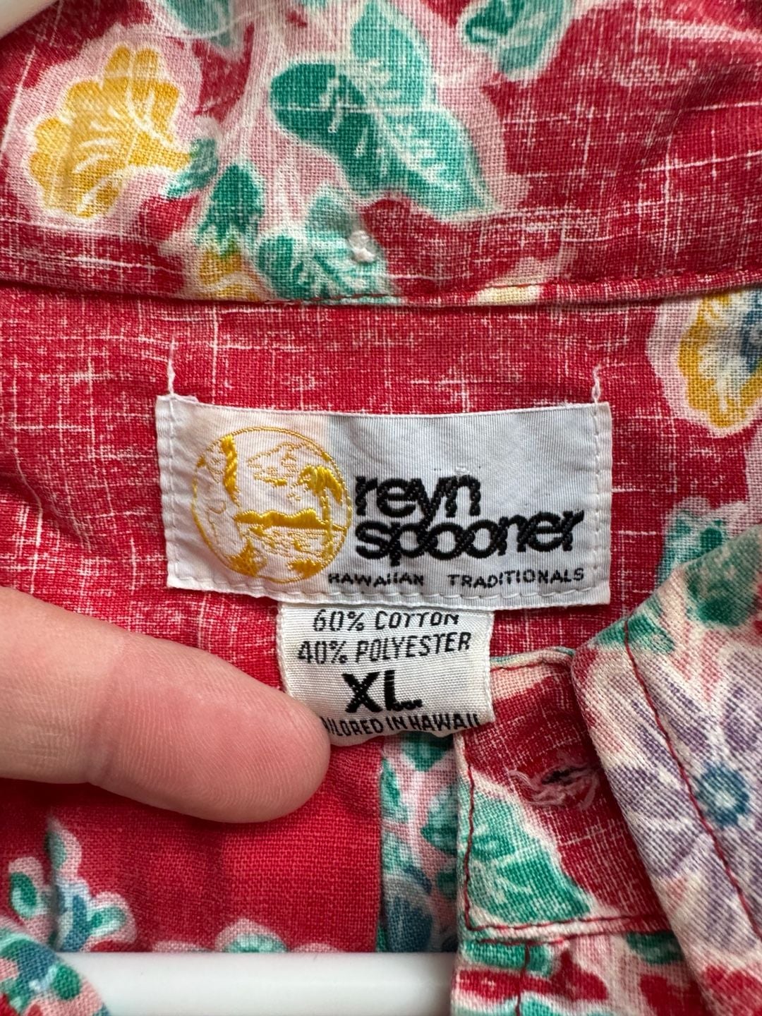 Hawaiian Floral Aloha Pullover Shirt Coastal Grandpa Resort Red Size XL 4