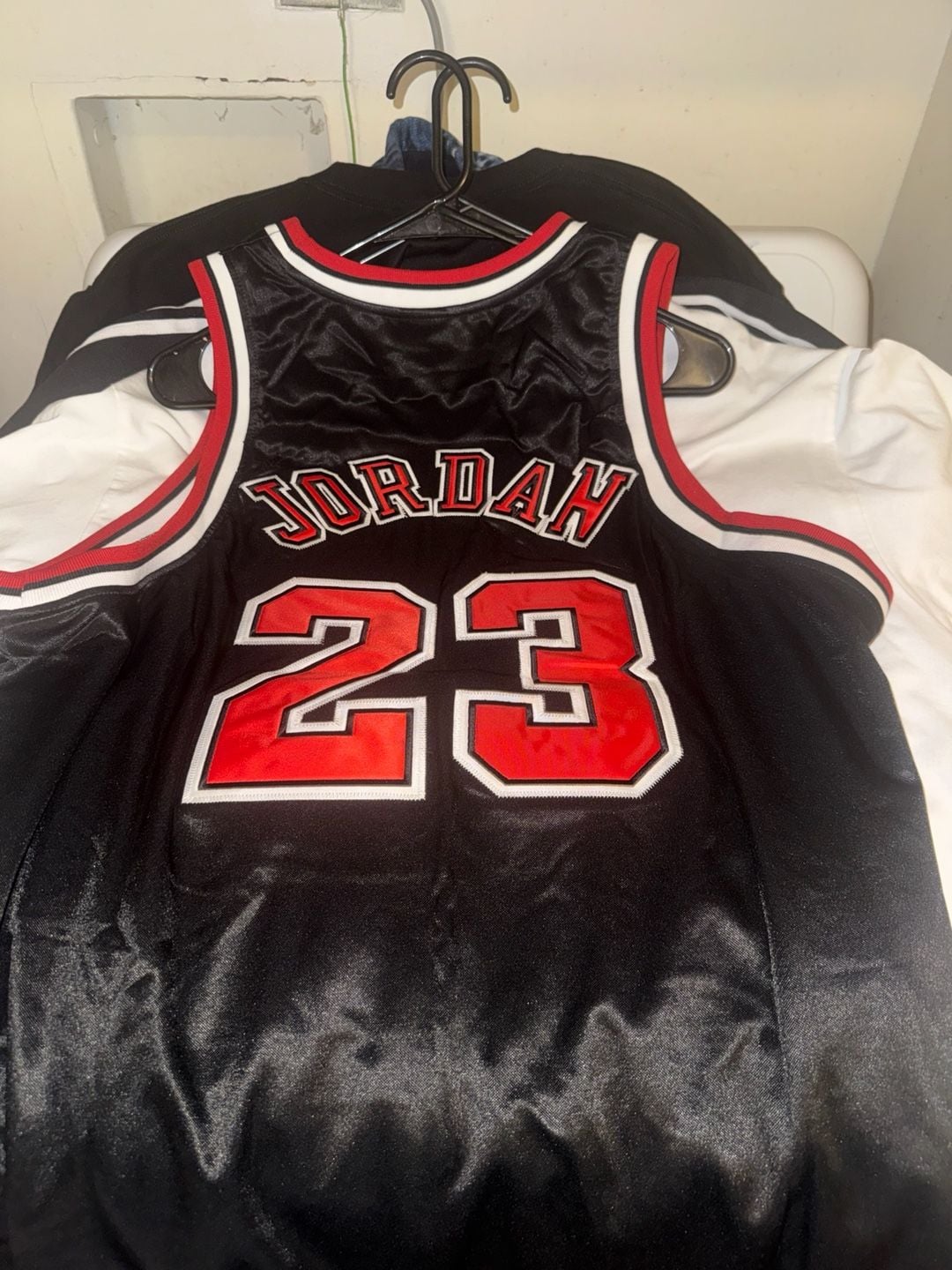 Nike Jordan Chicago Bulls 23 Jersey Size XL Black Satin 3