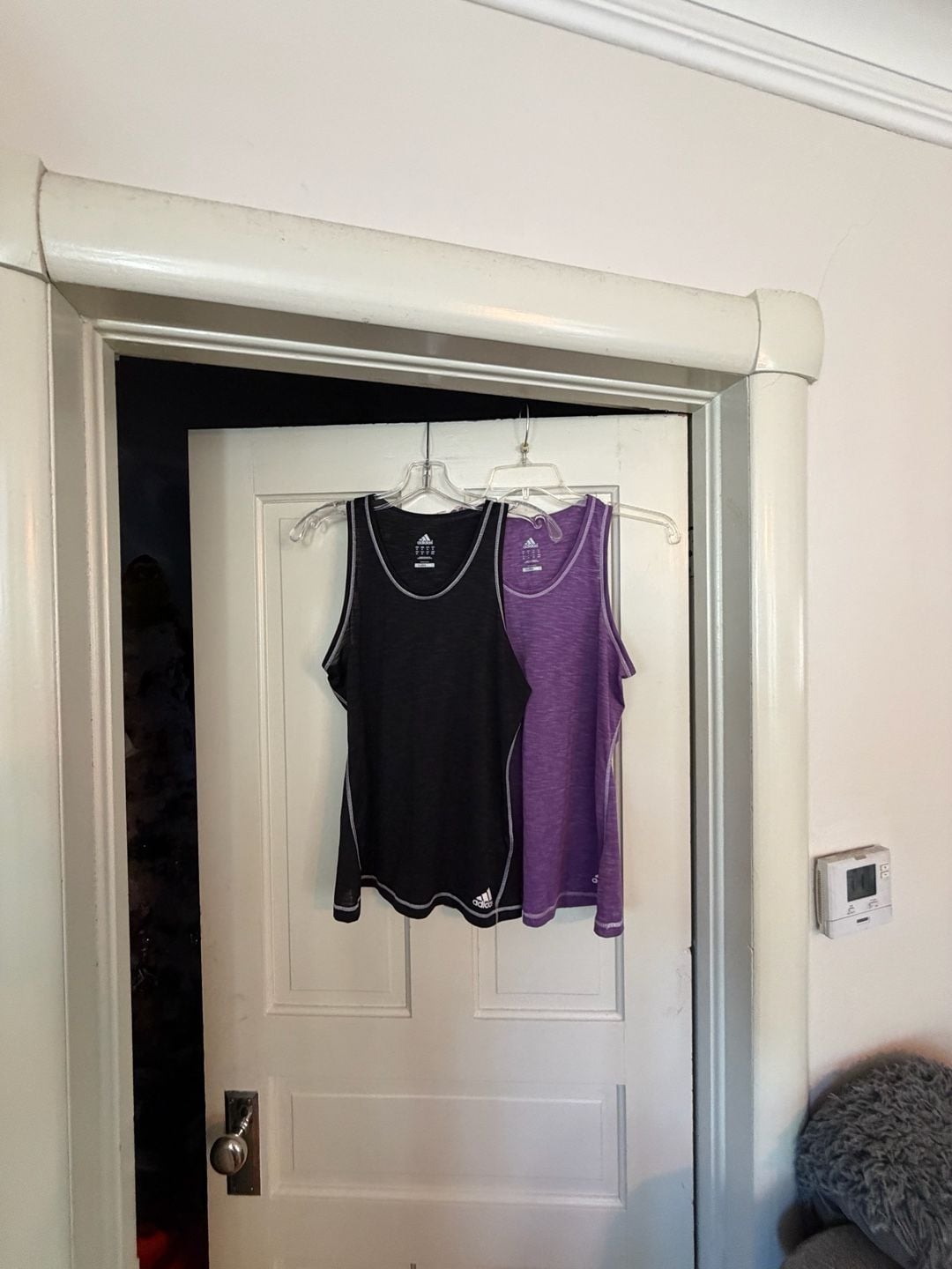 Adidas Climalite Tank Tops Size M Lot of 2 Black Purple 1